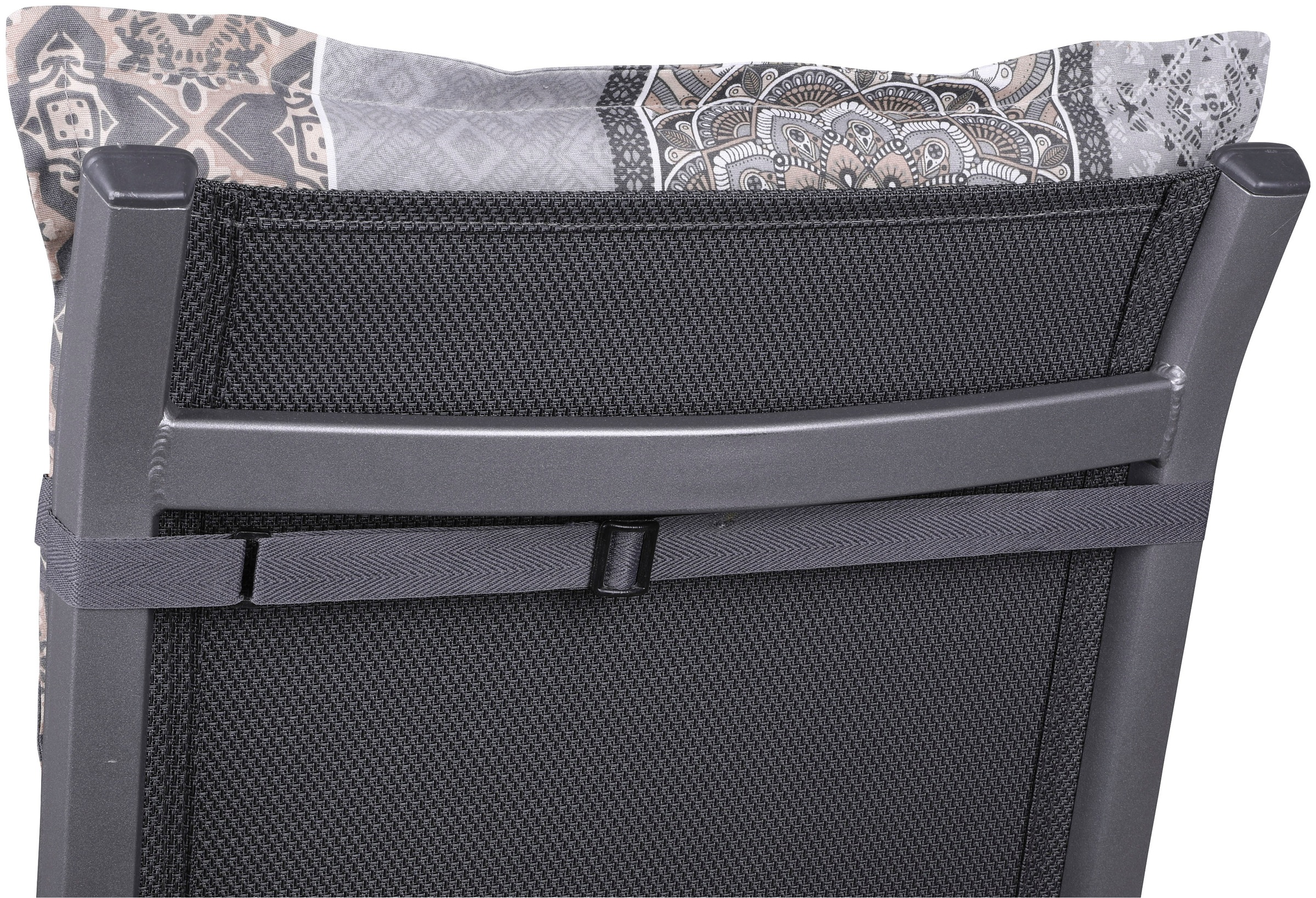 Sesselauflage GO-DE, grau, B:50cm H:7cm T:110cm, Baumwolle, Polyester, Polyurethan, Polsterauflagen, 110x50 cm 2