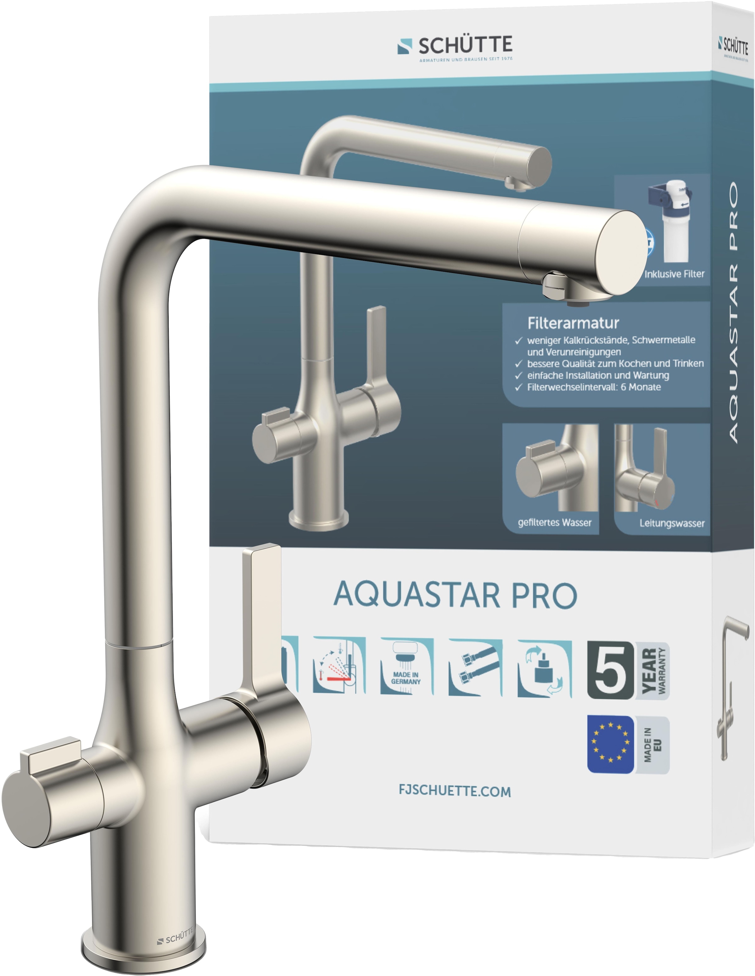 Spültischarmatur »AQUASTAR PRO«, mit Filtersystem für Trinkwasser, praktische...