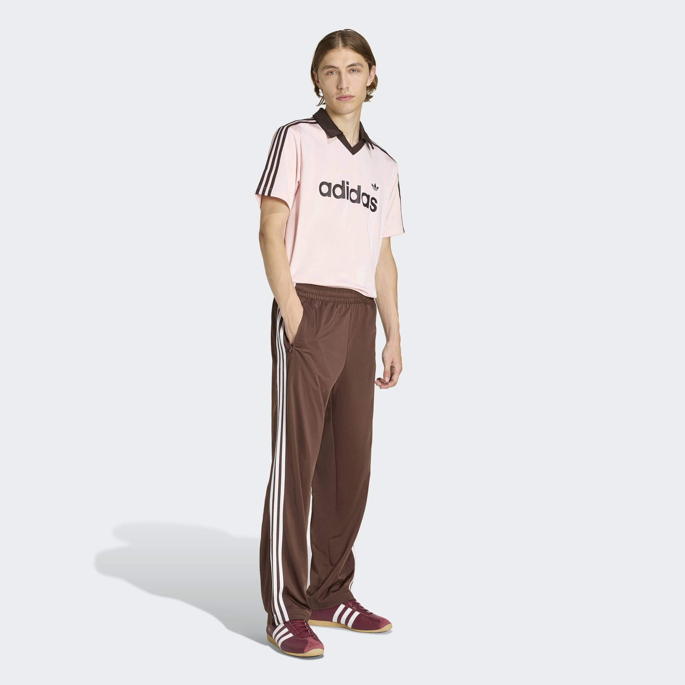 adidas Originals T-Shirt »JSY« mit V-Ausschnitt, ohne Verschluss, aus Polyester