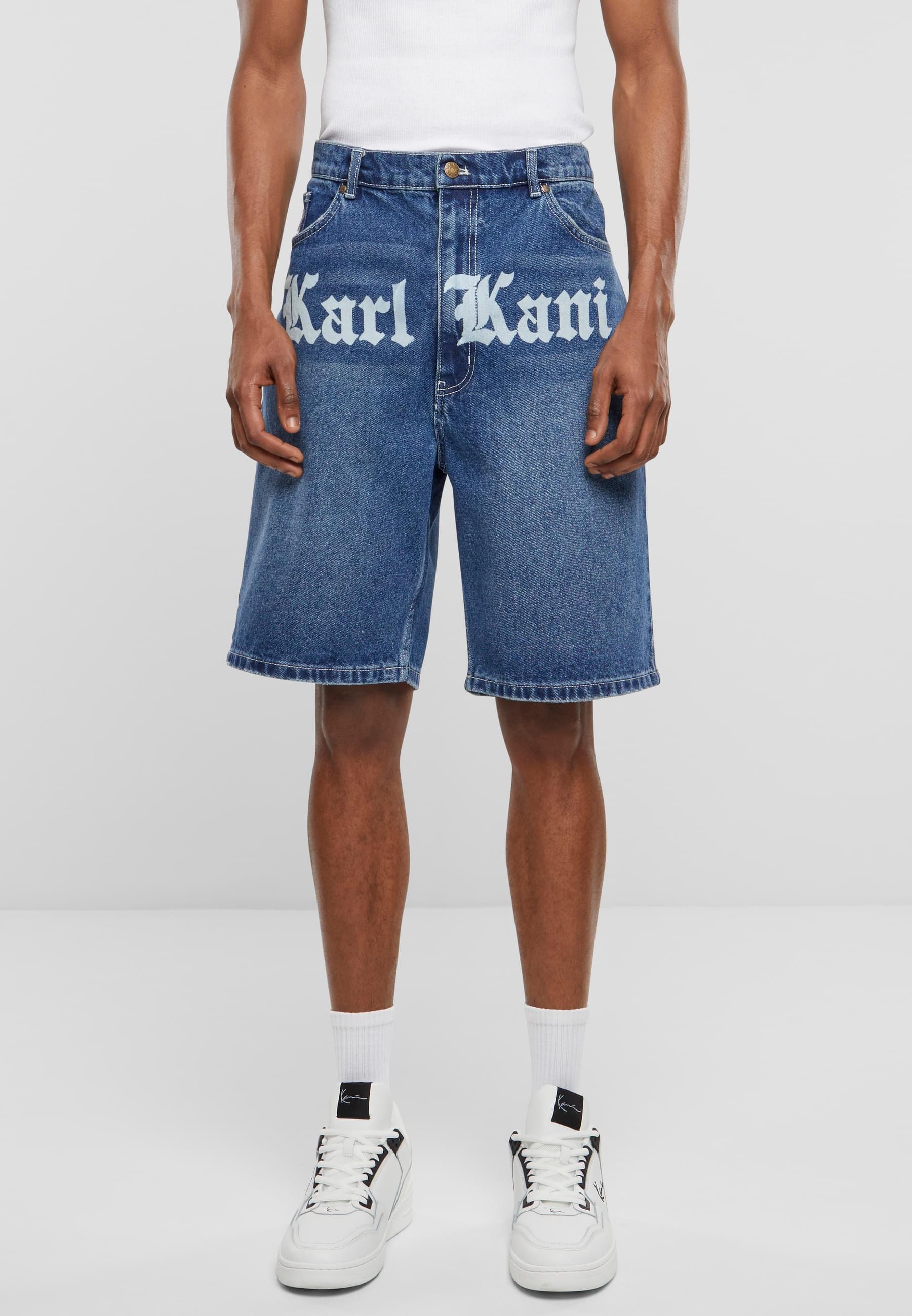 Karl Kani Shorts »Karl Kani Herren Karl Kani OG Old English Denim Shorts«, (1 tlg.)