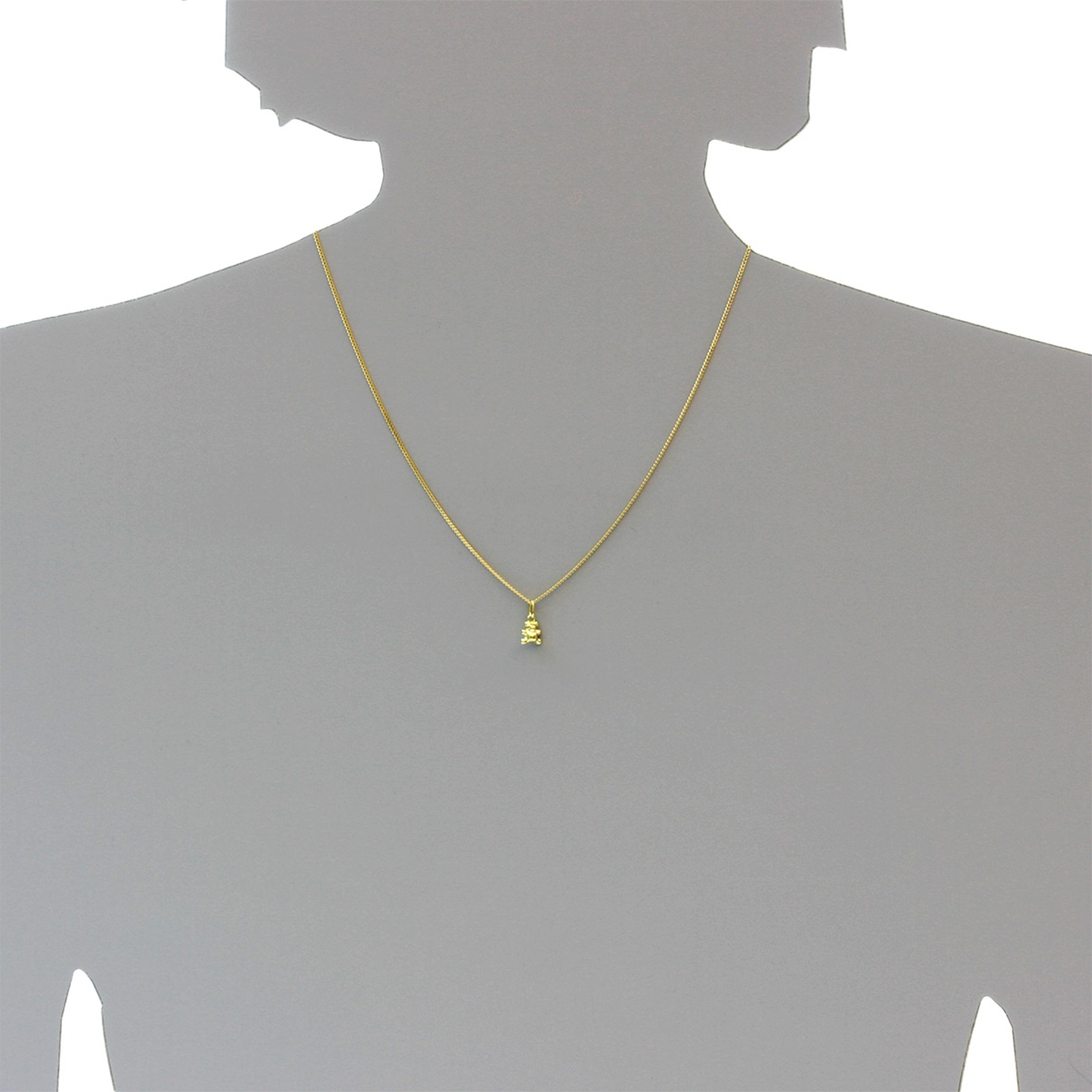 OSTSEE-SCHMUCK Kette und Anhänger Set »- Teddy - Gold 333/000 -,«