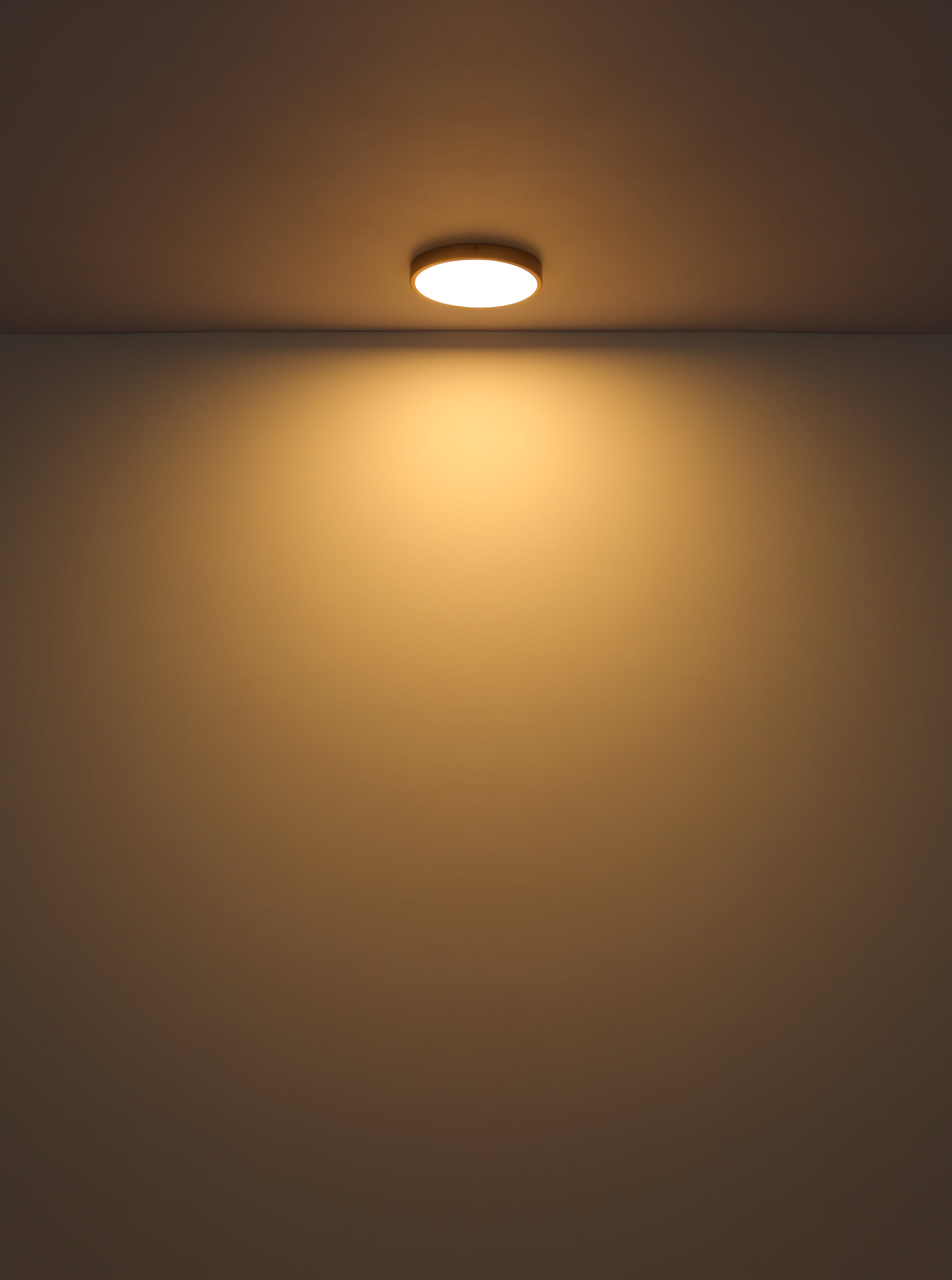 GLOBO LIGHTING Deckenleuchte »TIBEY« LED-Modul 1 Stk. Warmweiß Deckenlampe messingfarben 3000K ø: 170mm Kunststoff opal