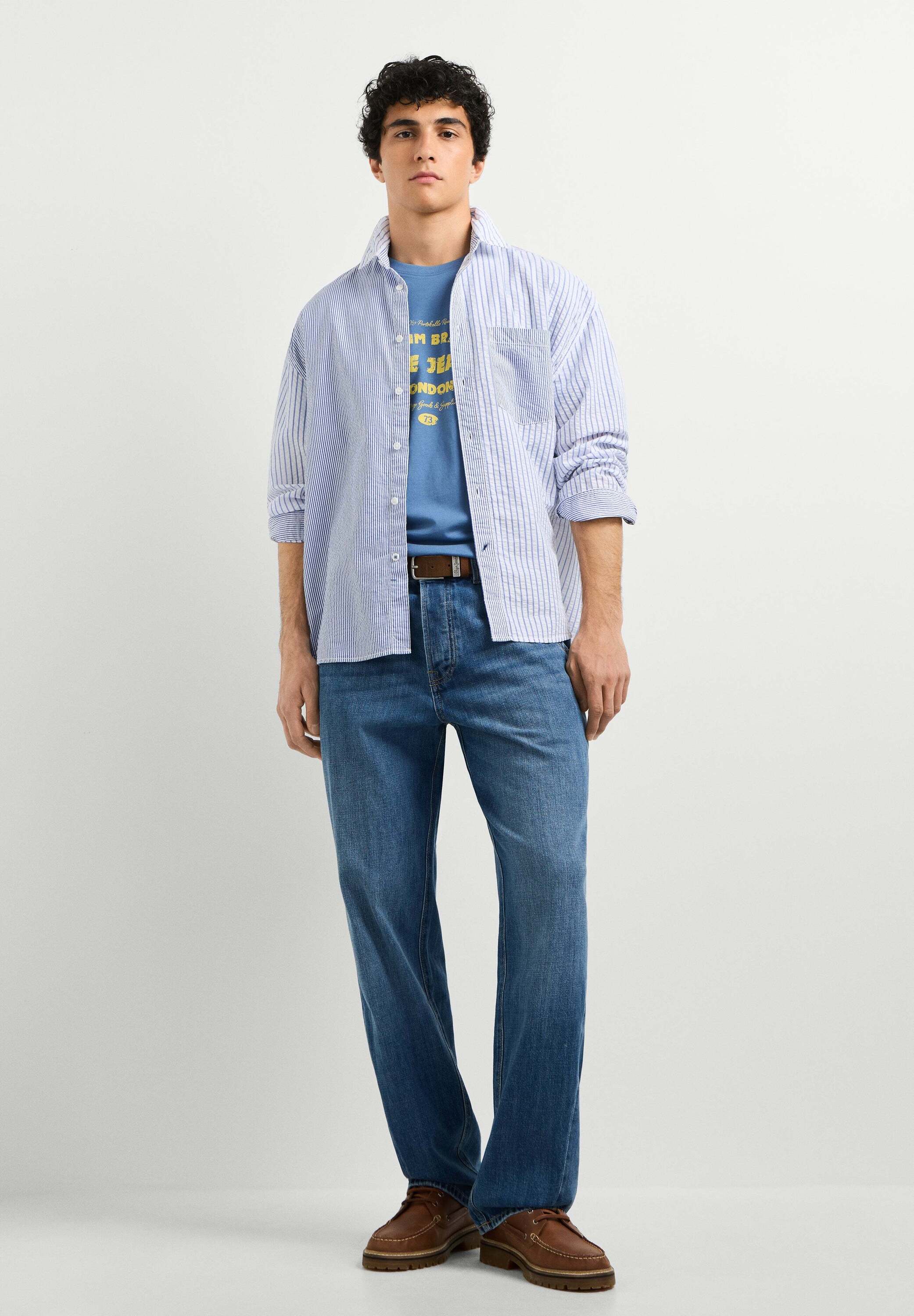Pepe Jeans Relax-fit-Jeans "relaxed fit jeans HELIX LOOSE TAPER SLUB"