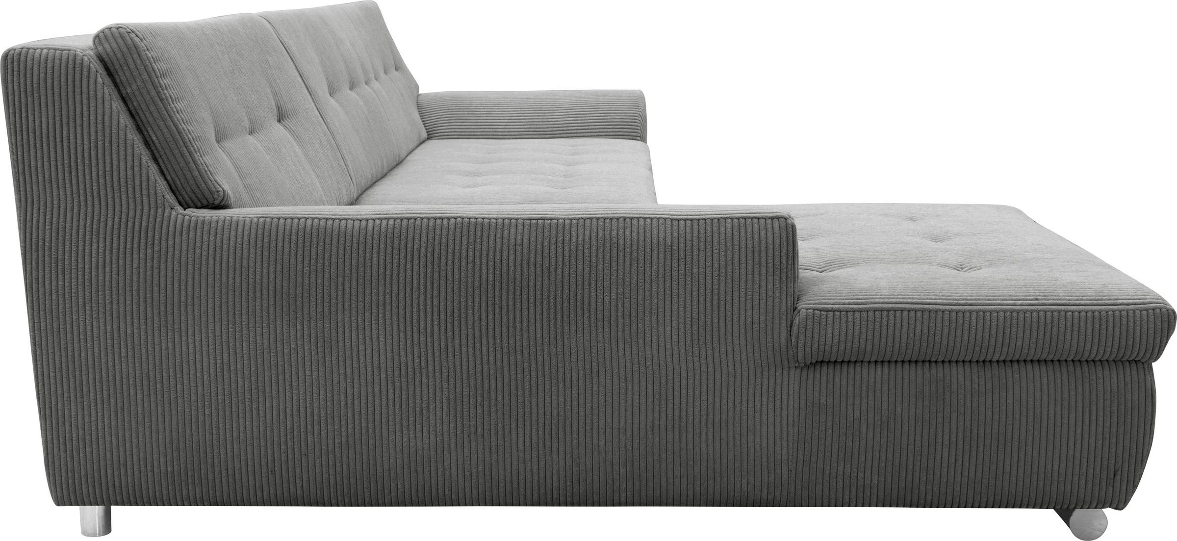 DOMO collection Ecksofa Treviso, wahlweise mit Bettfunktion, incl. Zierkissen