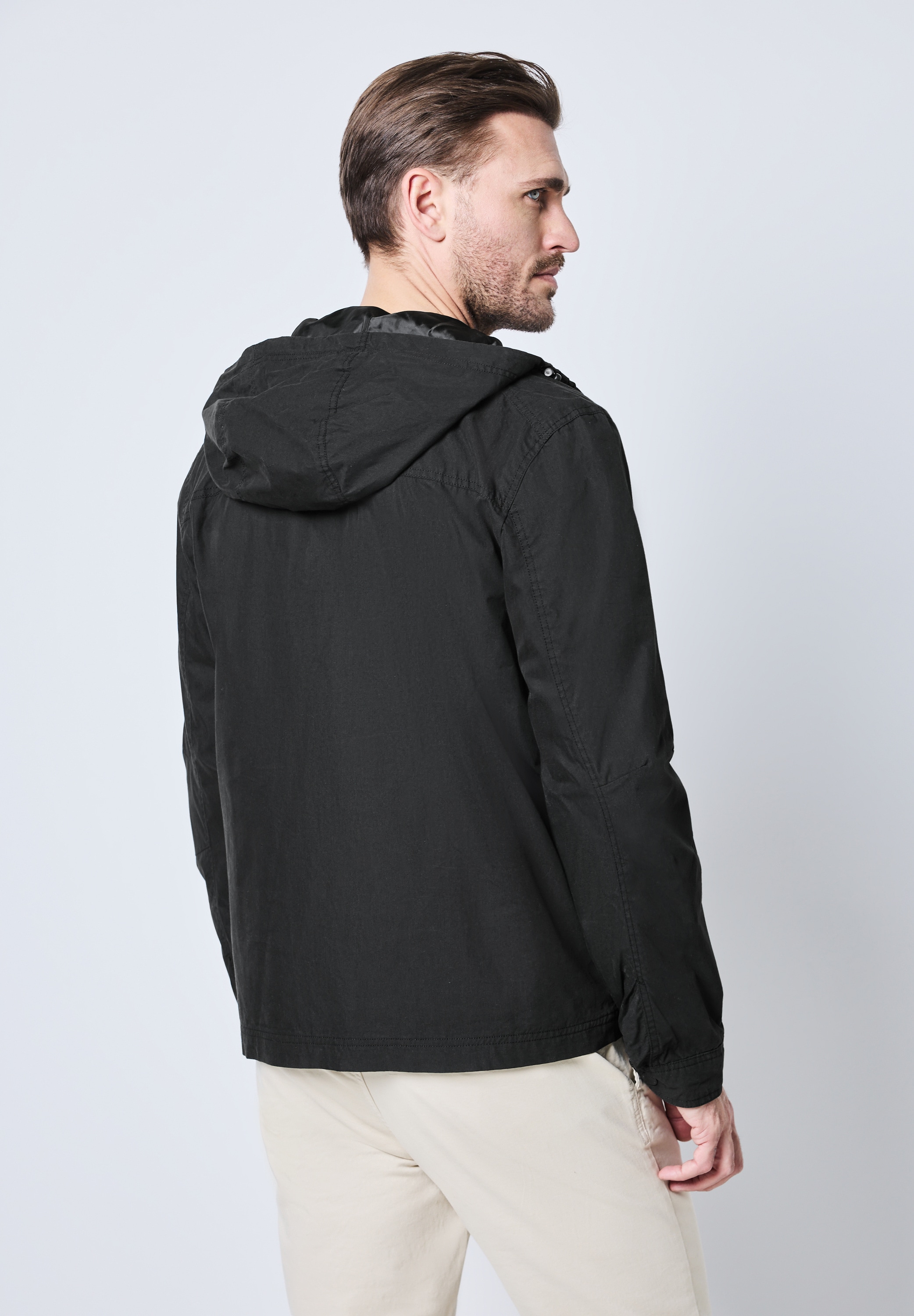 STREET ONE MEN Funktionsjacke mit Kapuze mit Kapuze mit Tunnelzugband günstig online kaufen