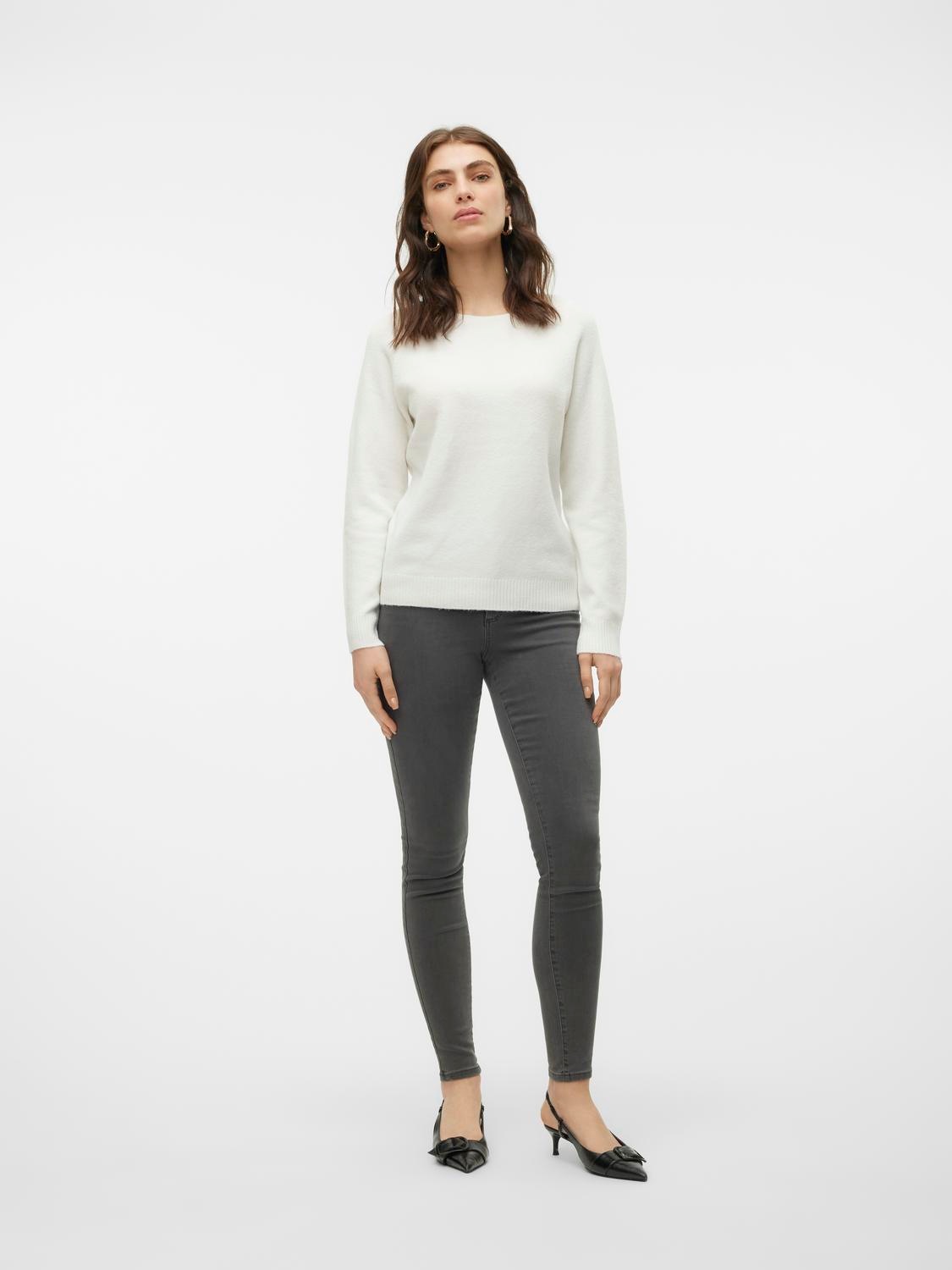 Vero Moda Rundhalspullover »VMDOFFY LS O-NECK BLOUSE GA NOOS«