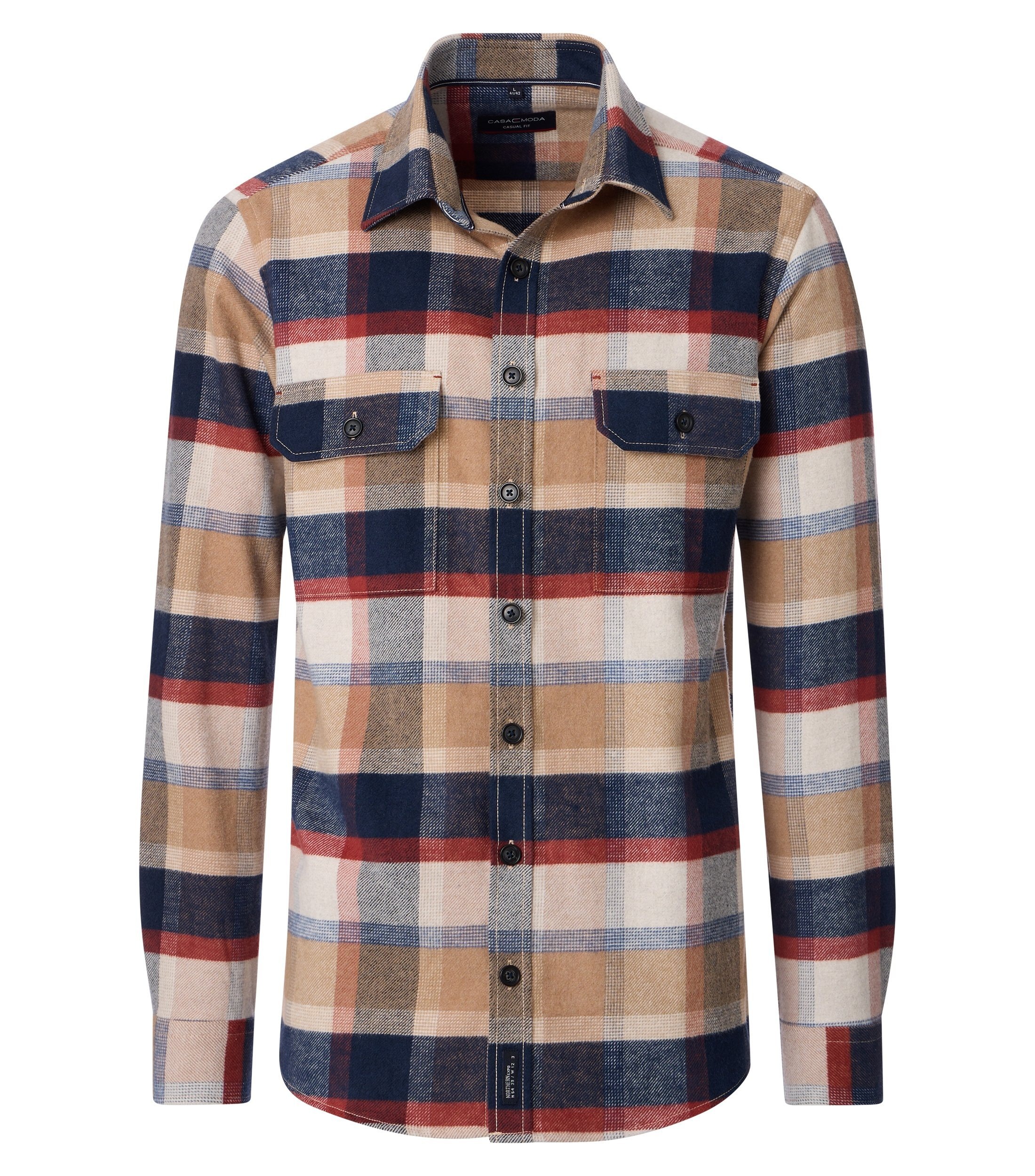 CASAMODA Hemdjacke »CASAMODA Hemdjacke kariert«