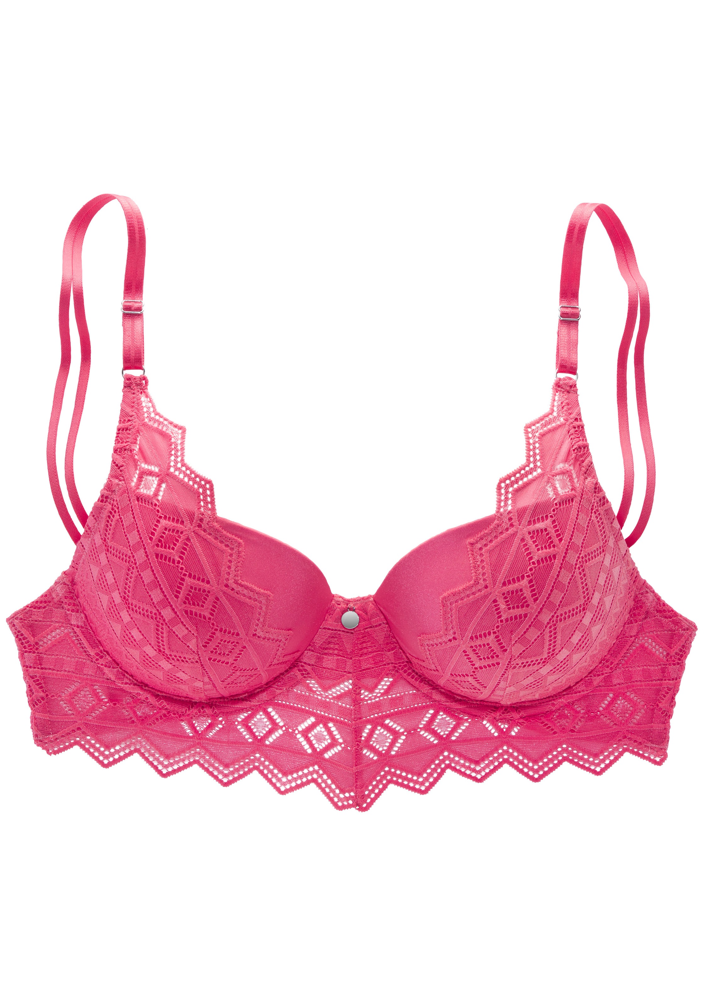 s.Oliver "Romane" mit Bügel und graphischer Spitze in transparenter Optik, günstig online kaufen