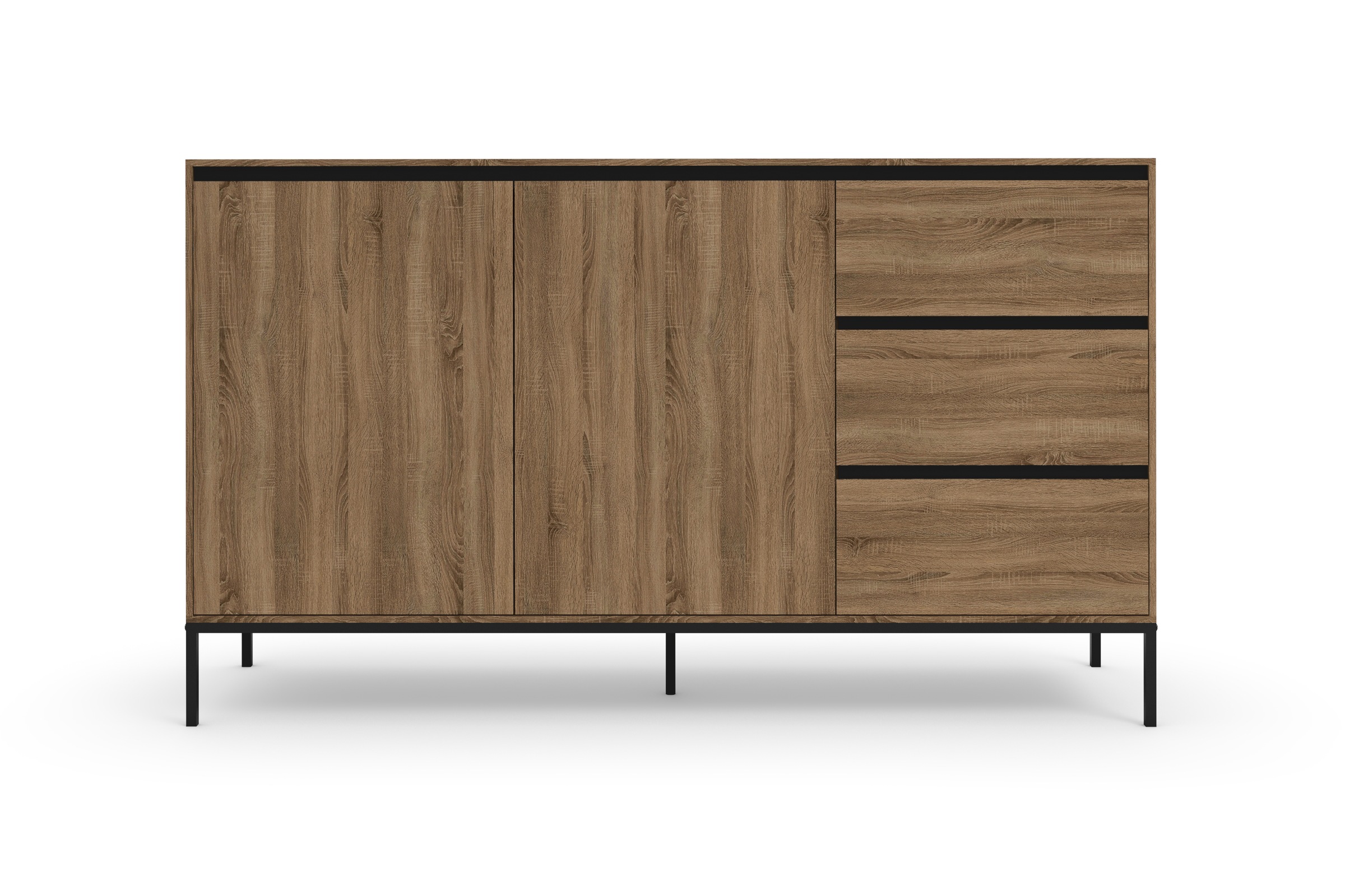 Thumbnail - OTTO home Sideboard "Bari" Kommode mit 2 Türen und 3 Schubkästen, Breite 140 cm