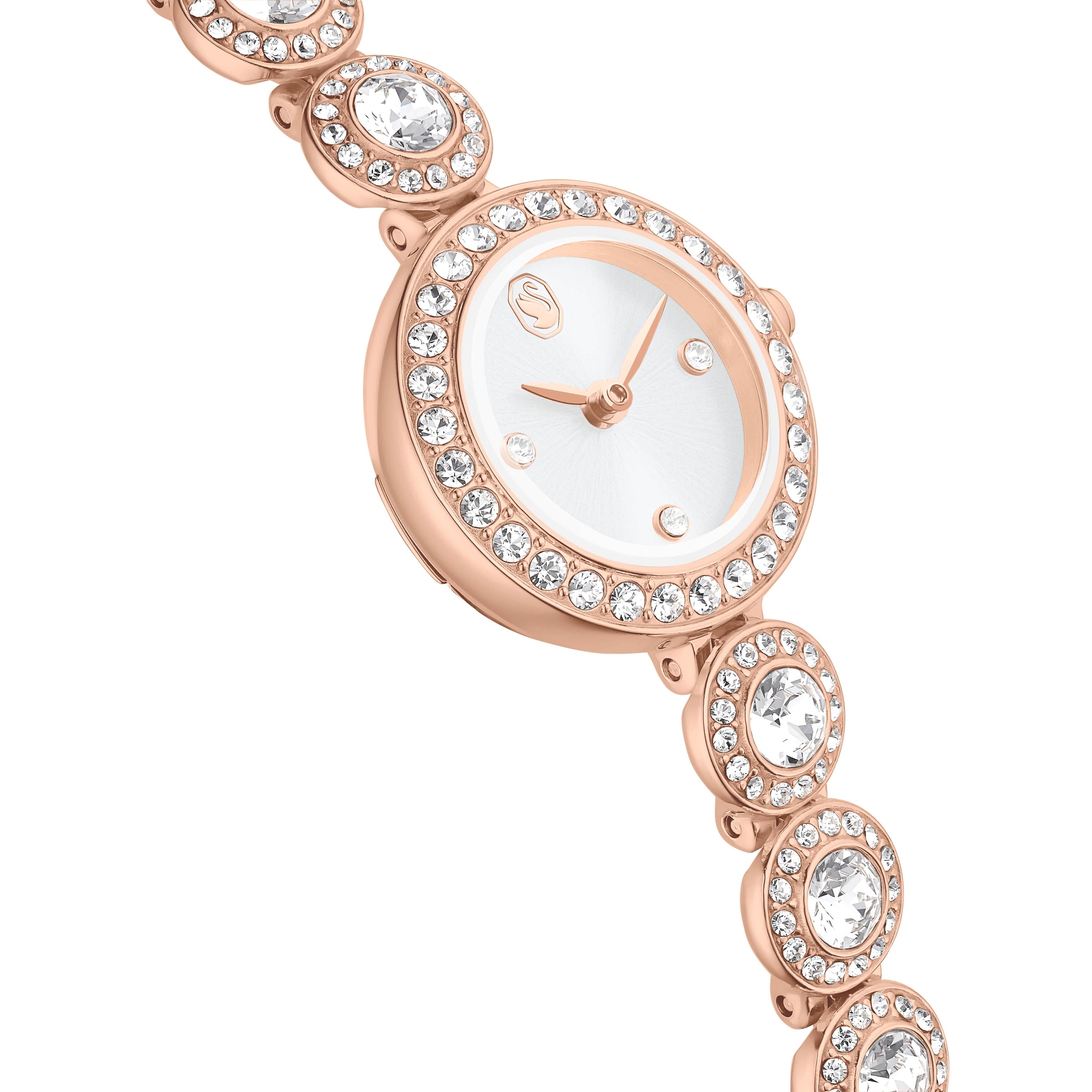 Swarovski Quarzuhr »UNA« Armbanduhr, Damenuhr, Edelstahlarmband, analog, Swarovski®-Kristalle