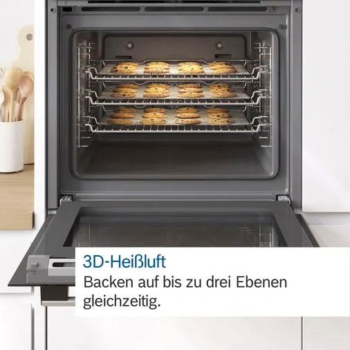 BOSCH Flex-Induktions-Herd-Set »HND415LS61«, mit Teleskopauszug nachrüstbar