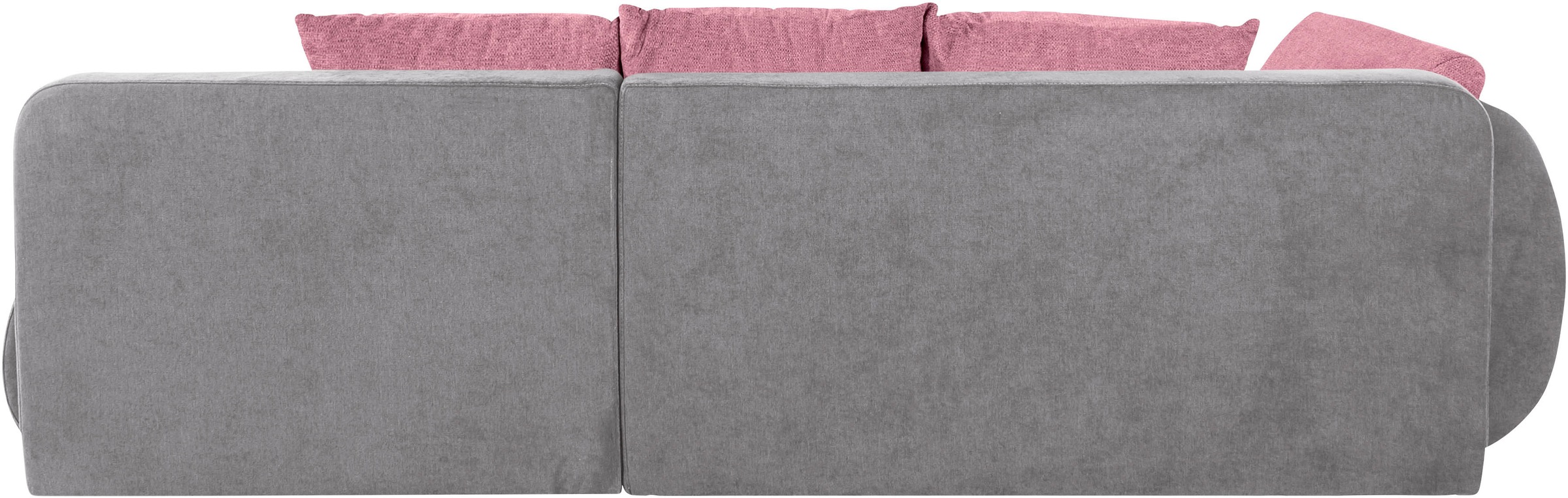 INOSIGN Ecksofa »Imola, elegant und modern, aktuelle Steppung im Sitz, bequem, L-Form«, frei im Raum stellbar, wahlweise mit Bettfunktion und Bettkasten