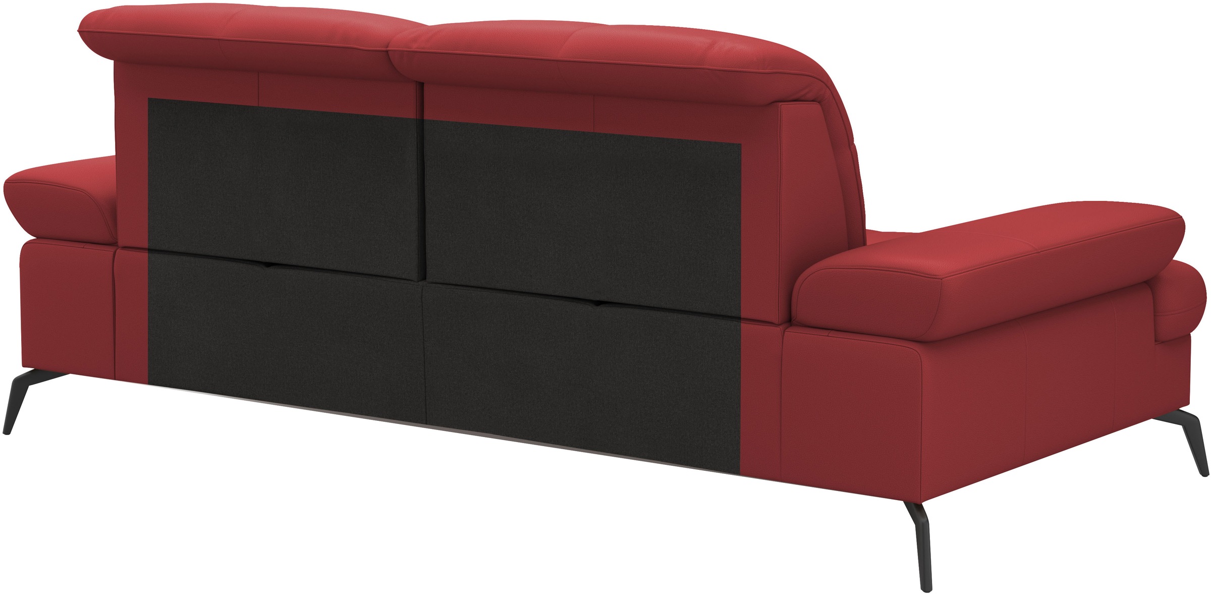 3-Sitzer SIT & MORE "Amica, inkl. Sitztiefenverstellung und Armteilverstellung", rot (feuerrot), B:212cm H:90cm T:122cm, Sofas, wahlweise mit Kopfteilverstellung und Bettfunktion 3