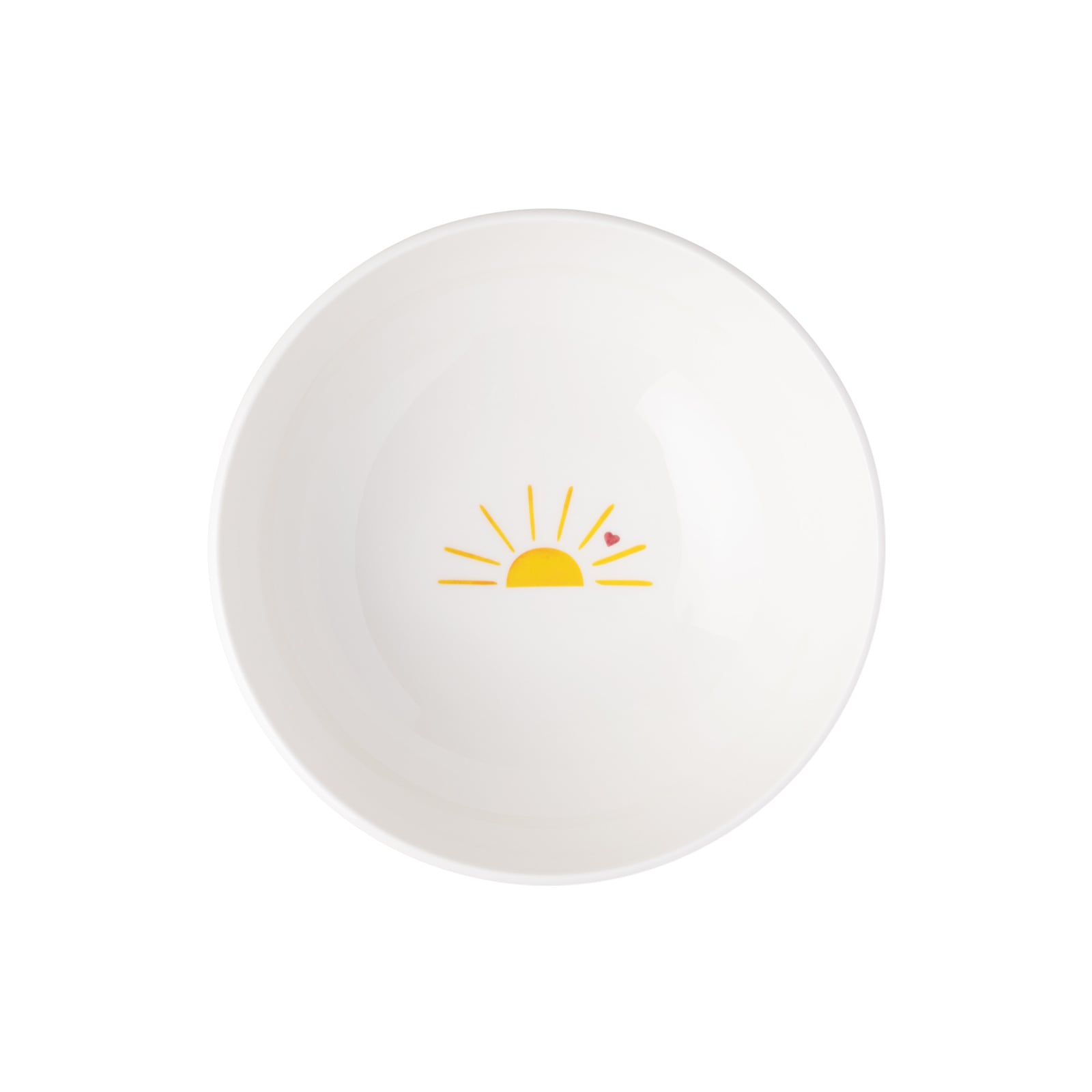 Villeroy & Boch Schale »Müslischale Hello Sunshine With Love ø 16,9 cm weiß-gelb«