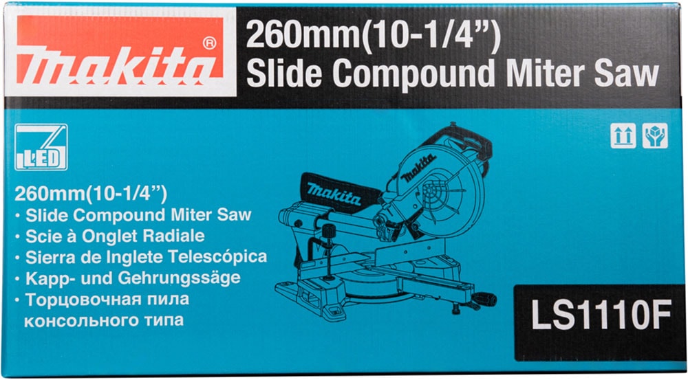 Makita Kapp- und Gehrungssäge »»LS1110F« 1.450 W, 260 mm,  4.500 min⁻¹« Kapp- und Gehrungssäge für präzise Schnitte bis 310 mm