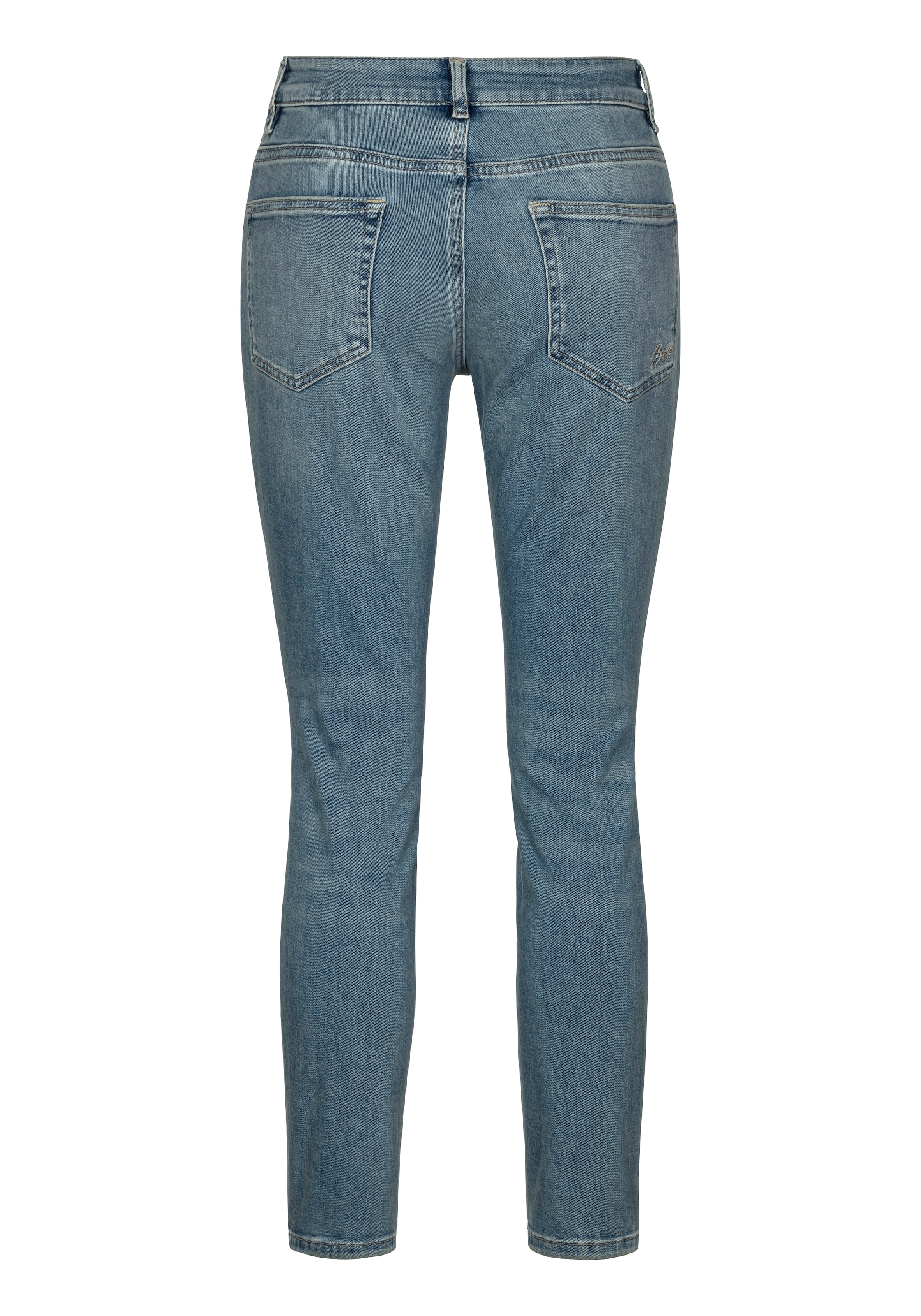 BOSS ORANGE Skinny-fit-Jeans »Jackie Mid Rise Mid Waist, mittlere Leibhöhe Premium Denim Jeans«, (BOSS ORANGE DENIM), im Vintage Look, BOSS Logo