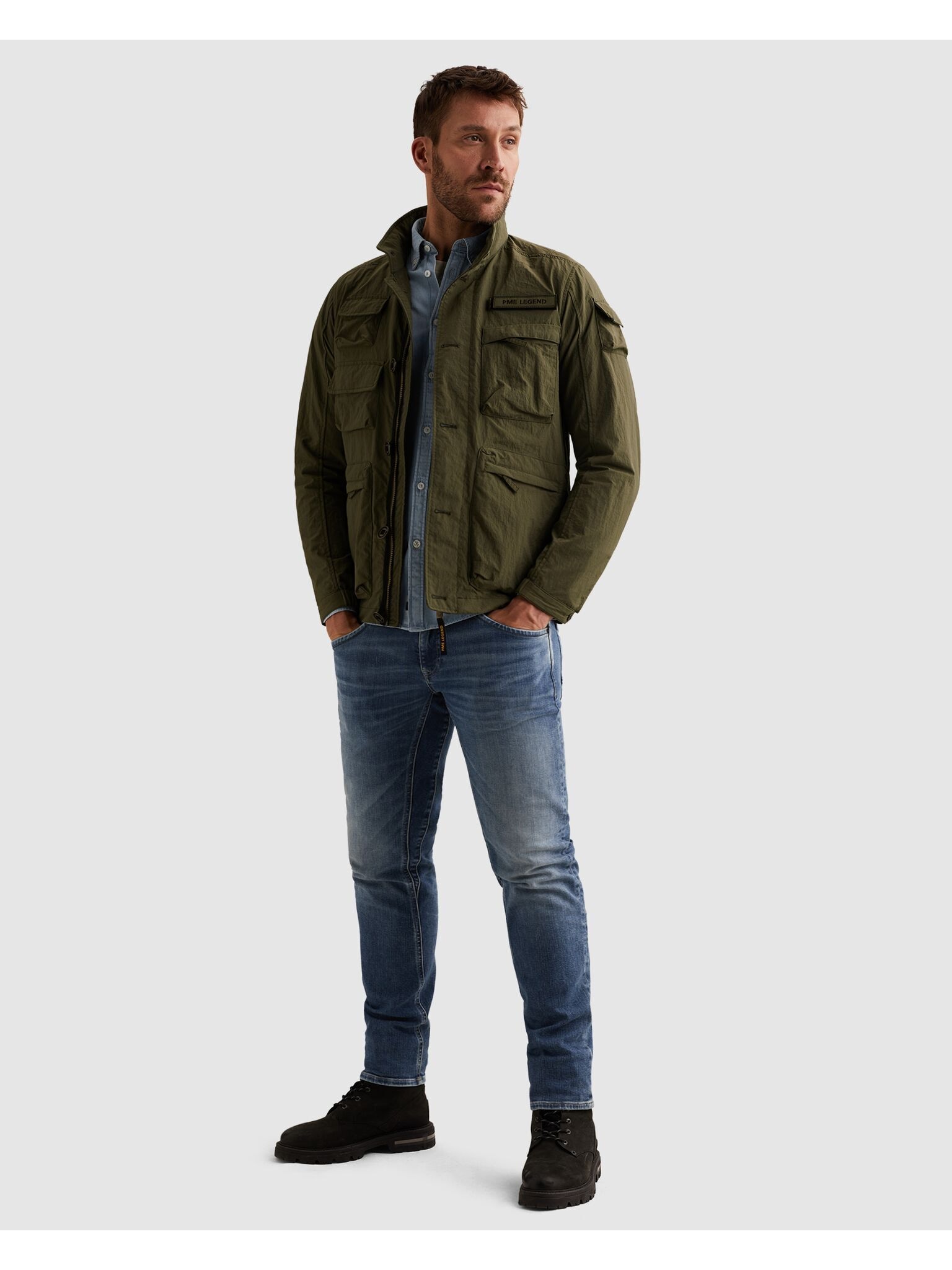 PME LEGEND Outdoorjacke »Semi long jacket CARGOYET« mit Taschen