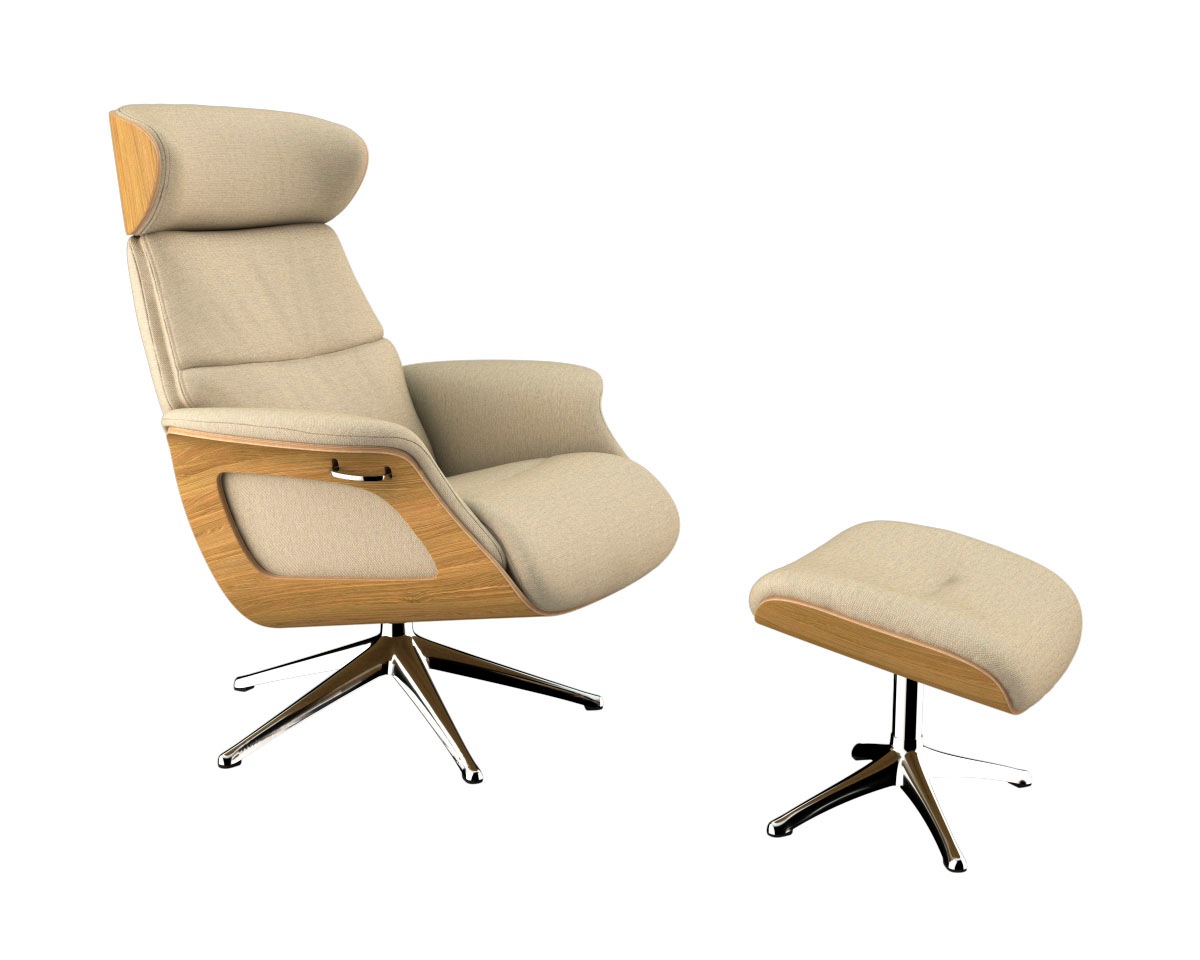 FLEXLUX Relaxsessel "Clement Rücken u. Kopfverstellung, ergonomisch, Aircha günstig online kaufen