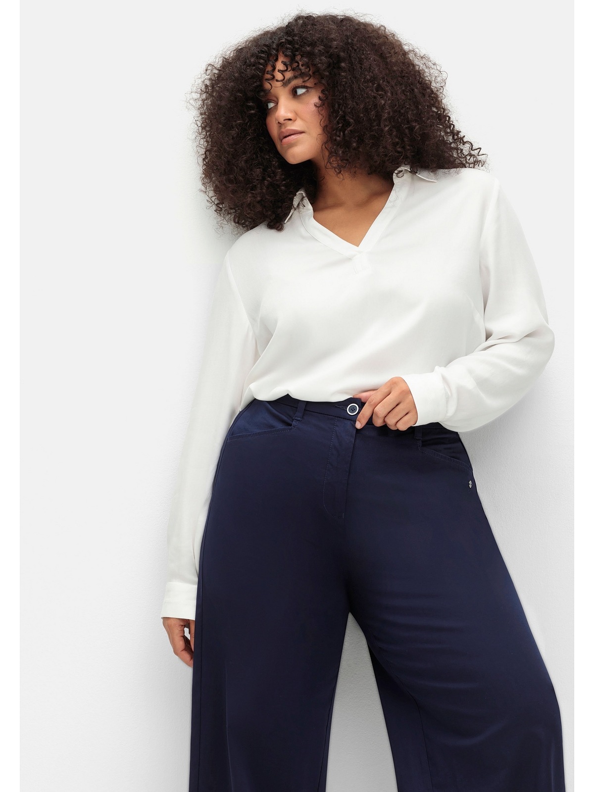 Sheego Stretch-Hose »Große Größen«, im Chino-Stil, aus leichtem Twill