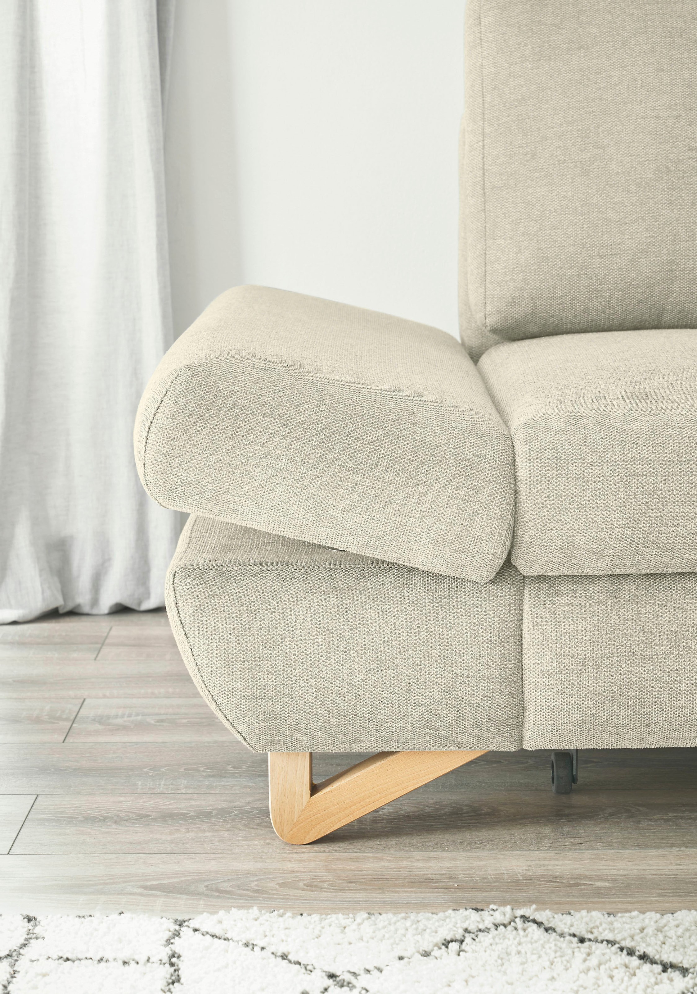INOSIGN Ecksofa »City/Giron, L-Form,«, verstellbare Armlehnen mit Rasterfunktion