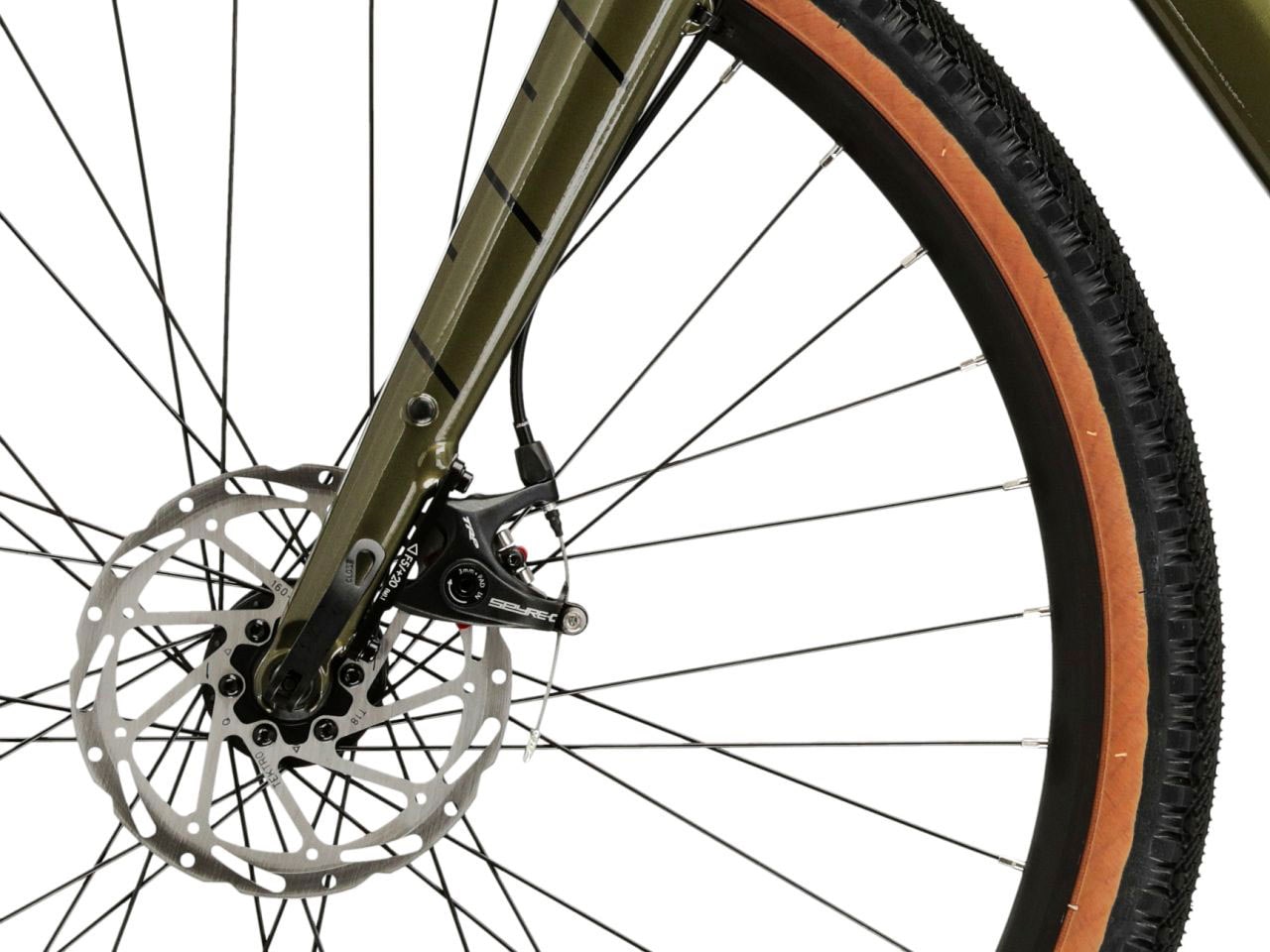 Kross E-Bike »E-Gravel Bike Esker Hybrid 2.0 28" khaki«, 11 Gang, microSHIFT, Advent X M6205, Heckmotor 250 W