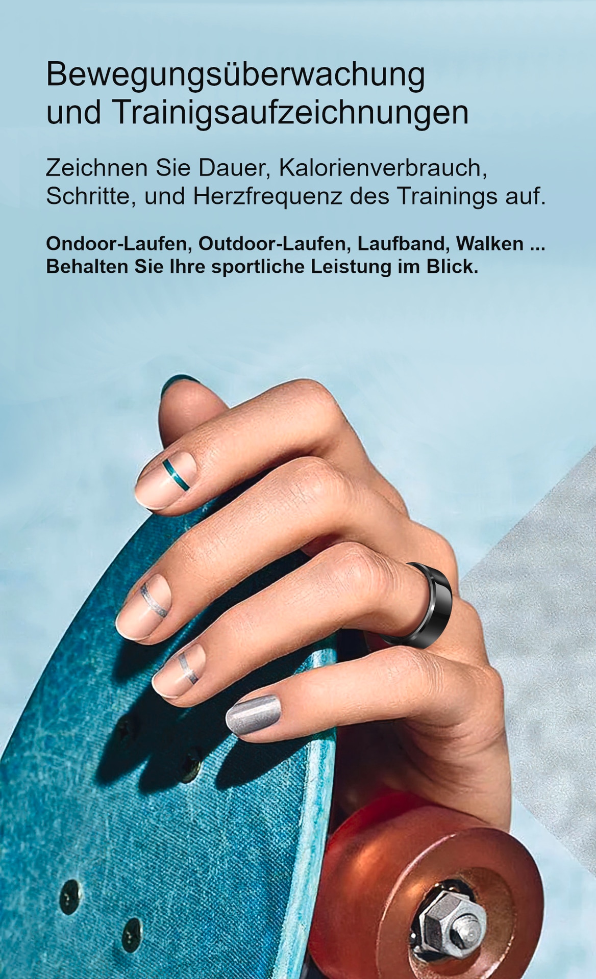 felixx Activity Tracker »Smart Ring SR6-Schwarz-Größe 11 (64,6mm)«