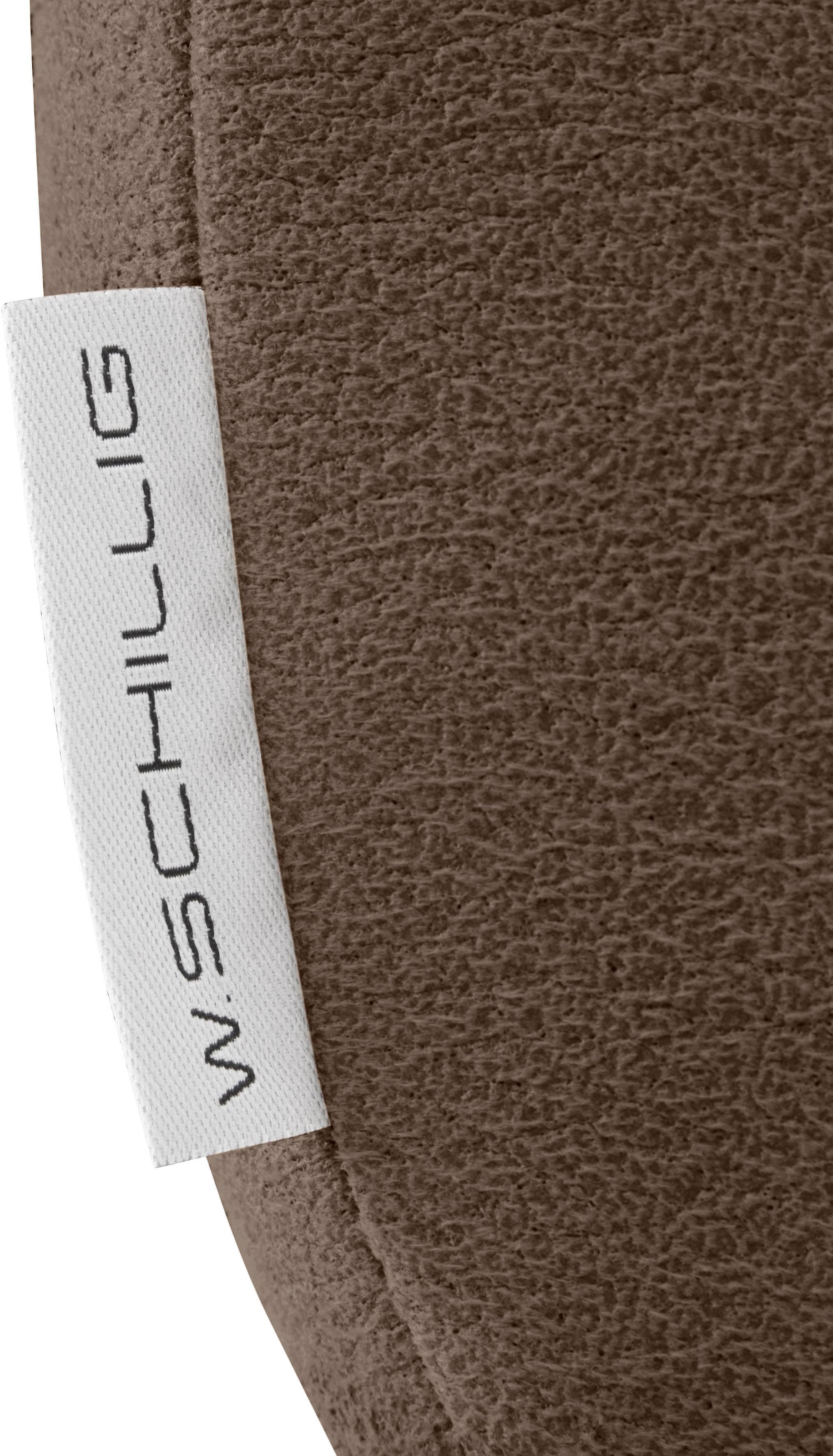 W.SCHILLIG 2-Sitzer »enjoy&MORE«, Sitztiefenverstellung, Füße schwarz pulverbeschichtet, Breite 202 cm