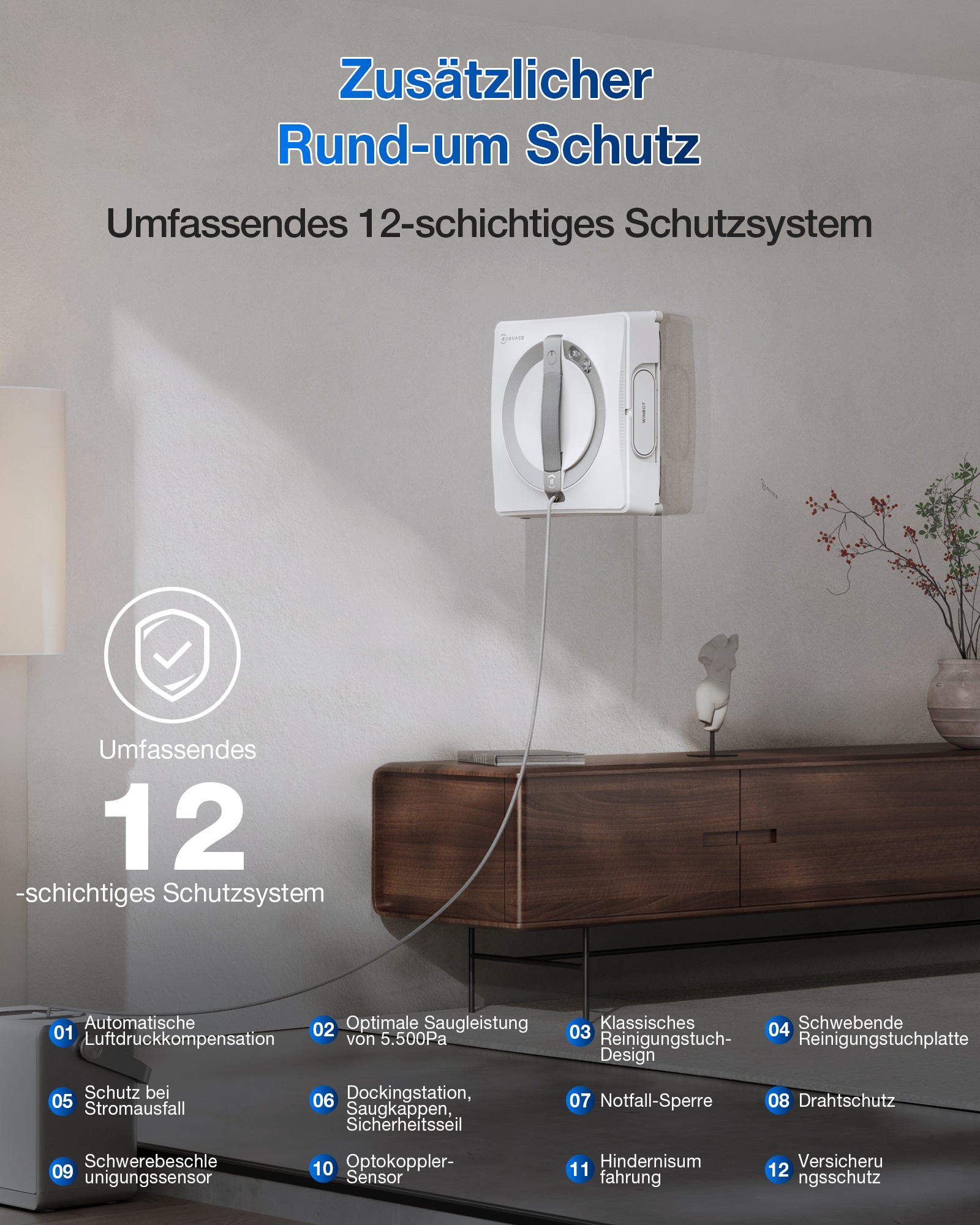 ECOVACS Fensterputzroboter »WINBOT W2 PRO OMNI«