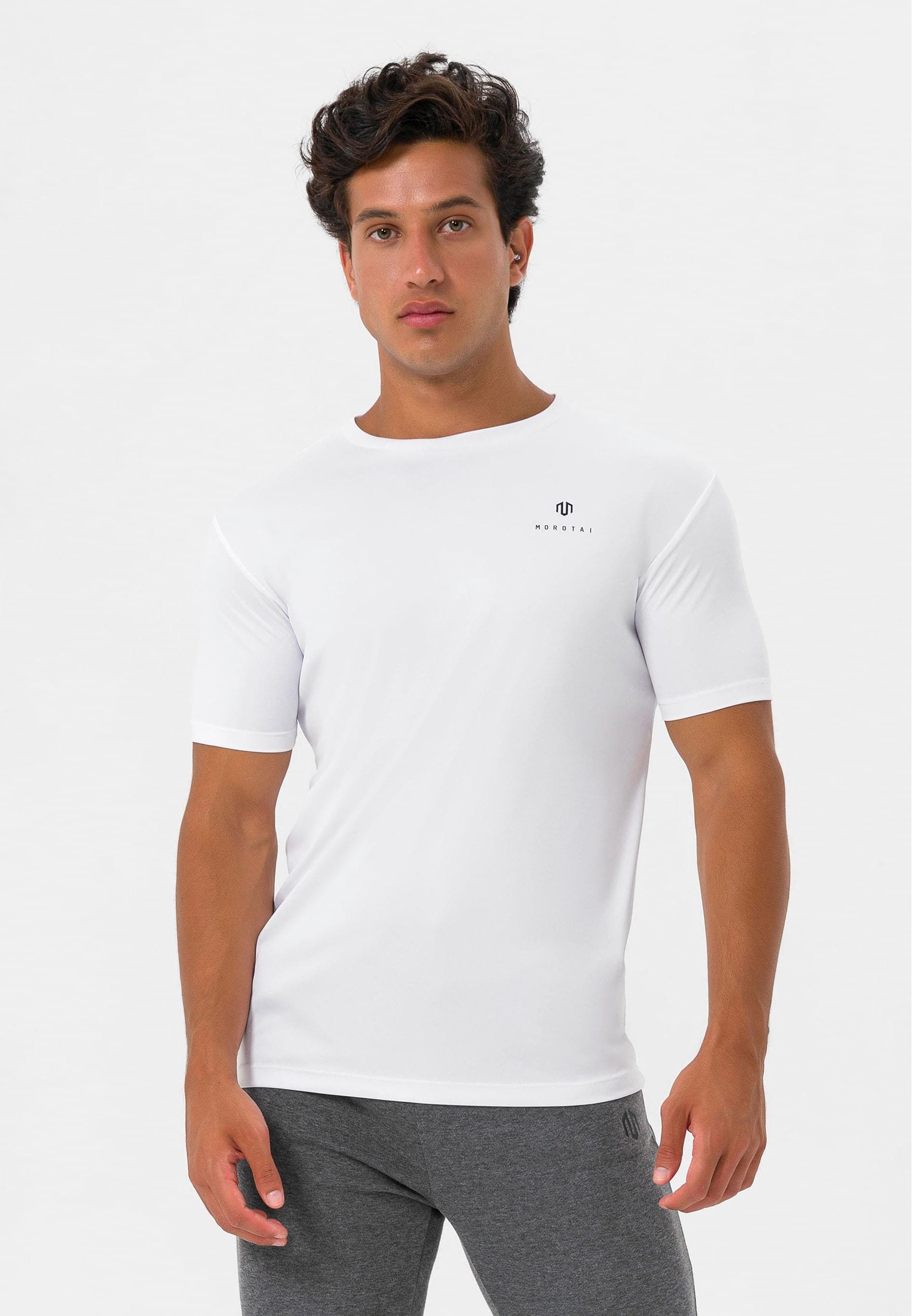 MOROTAI Langarmhemd »MOROTAI Herren Morotai Ultralight Basic Tee«, (1 tlg.)