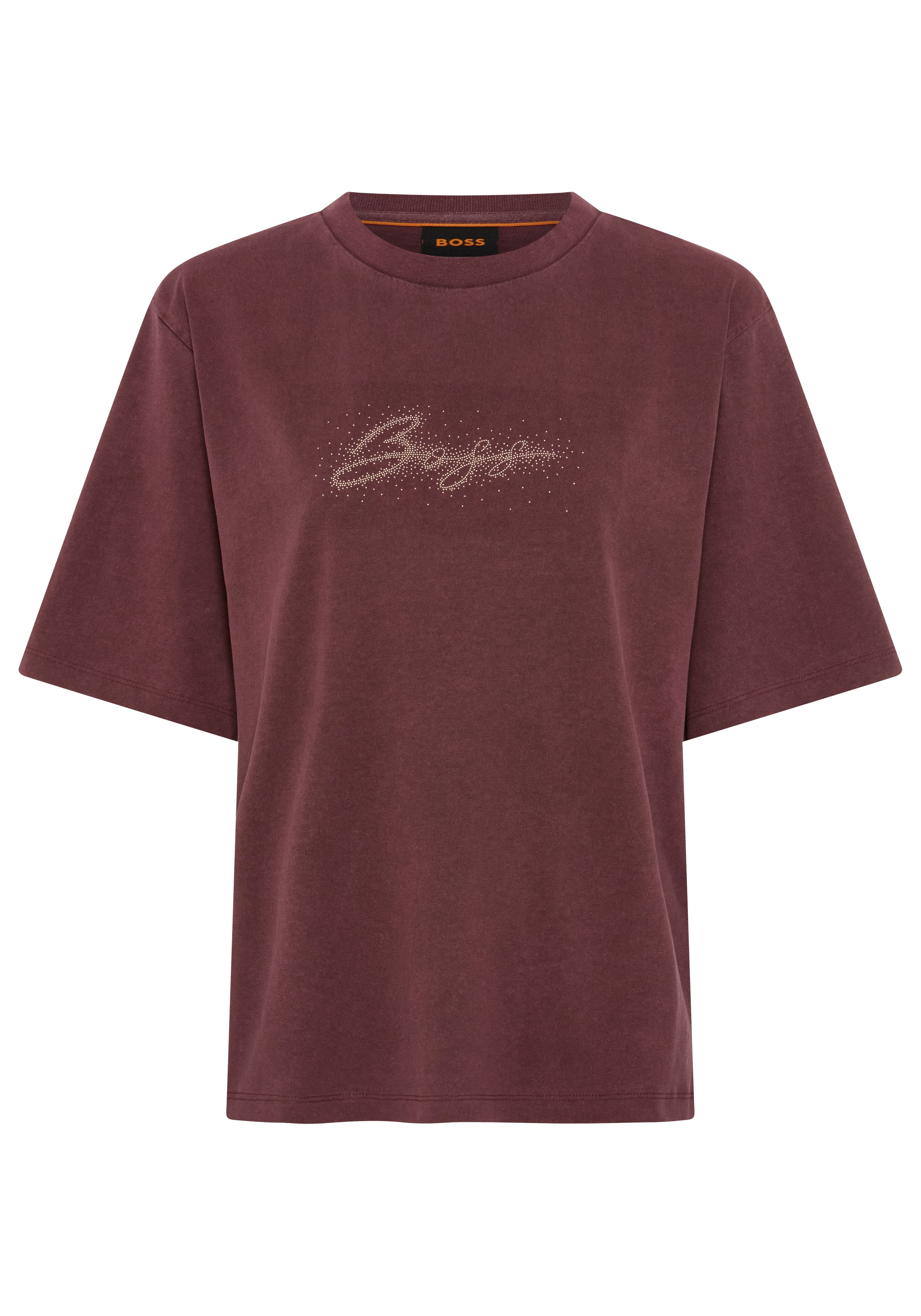 BOSS ORANGE T-Shirt "Eregular Premium Damenmode" aus reiner Baumwolle, Relaxed Fit