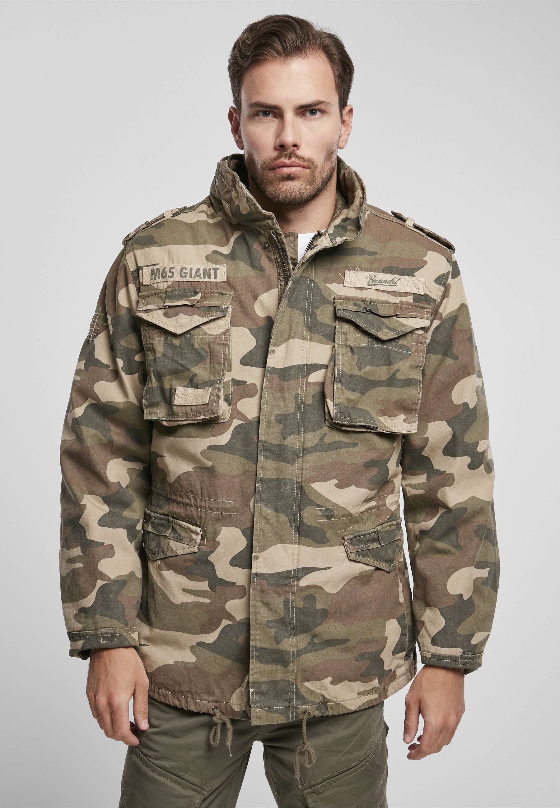 Brandit Winterjacke »Brandit Herren M-65 Giant Jacket« 1 Stk. tlg. ohne Kapuze