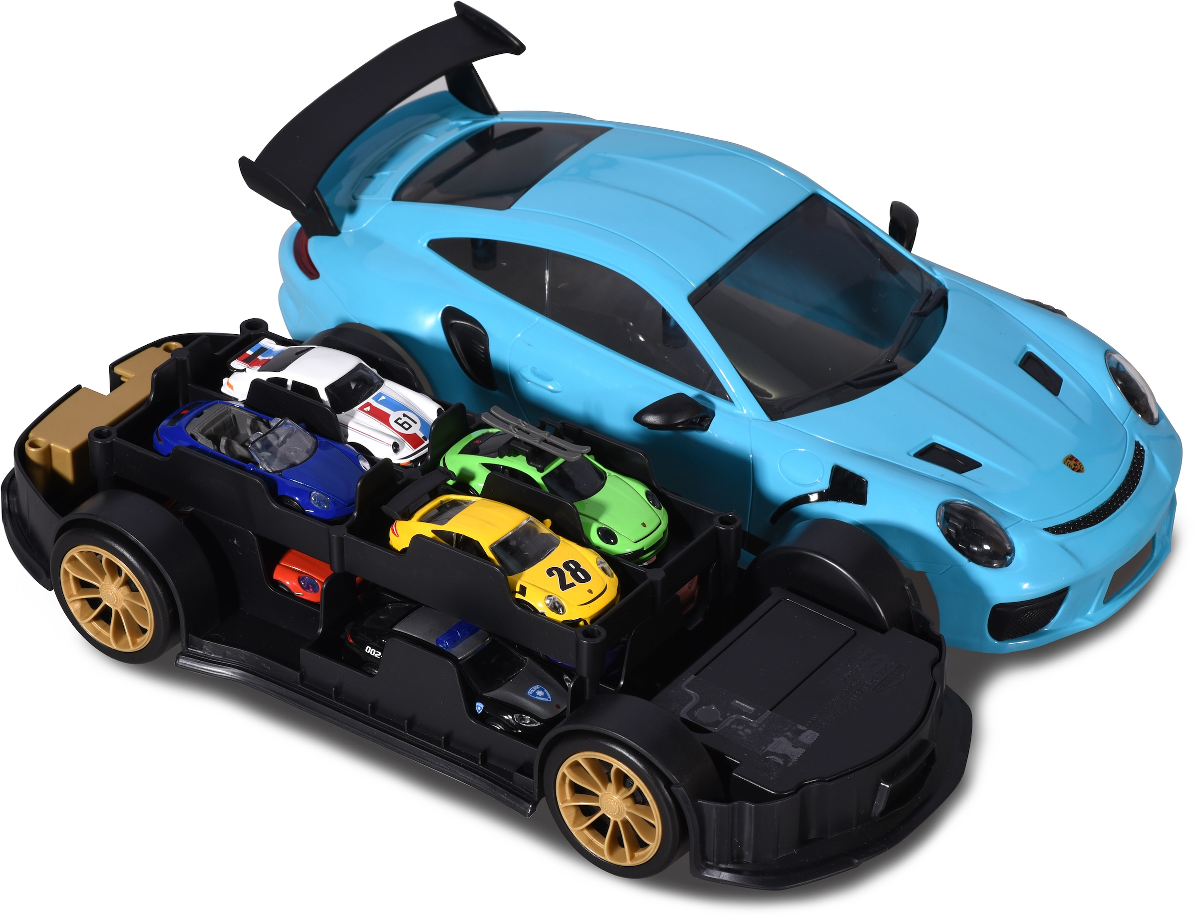 majORETTE Spielzeug-Auto »Porsche 911 GT3 RS - Carry Case«, inkl. Mini-Auto