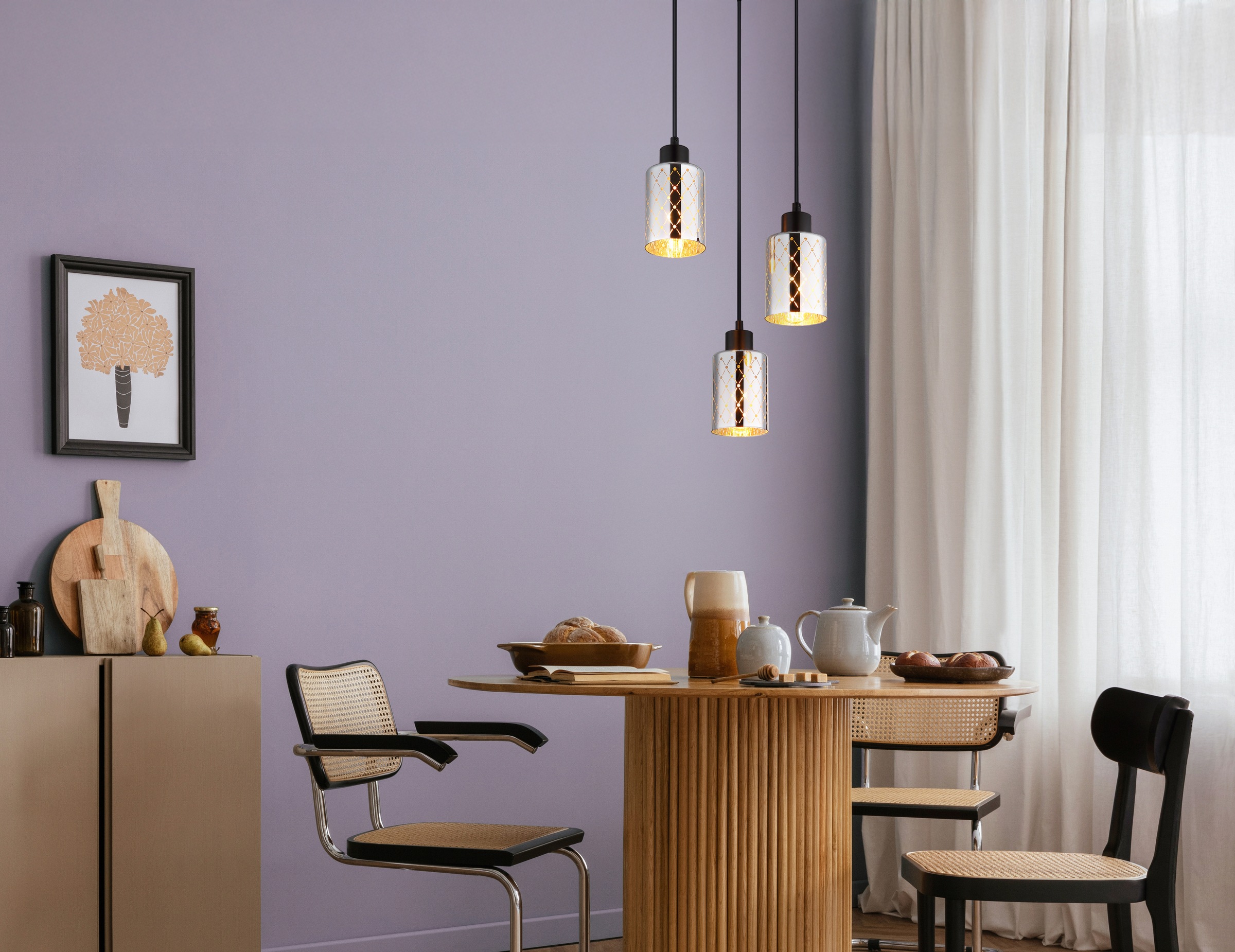 GLOBO LIGHTING Hängeleuchte »ALONSO« E27 1 Stk. Hängelampe Esszimmer-Leuchte Esstischleuchte Wohnzimmer