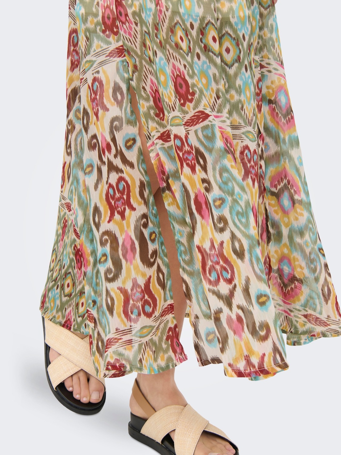 ONLY Faltenrock "ONLASTA – Knöchellanger Rock mit elastischem Bund" regular günstig online kaufen