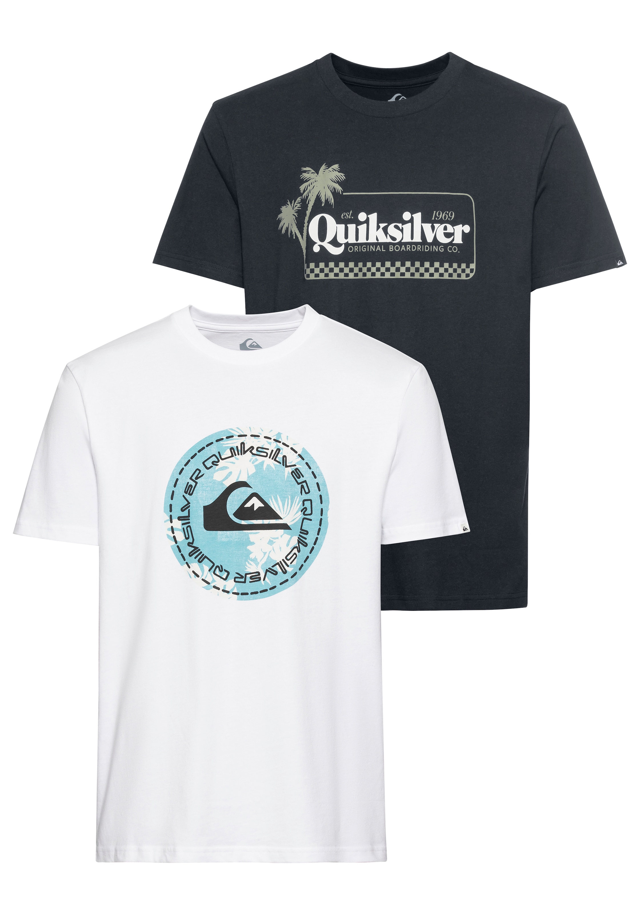 Quiksilver T-Shirt, (Packung, 2 tlg., 2er-Pack) günstig online kaufen