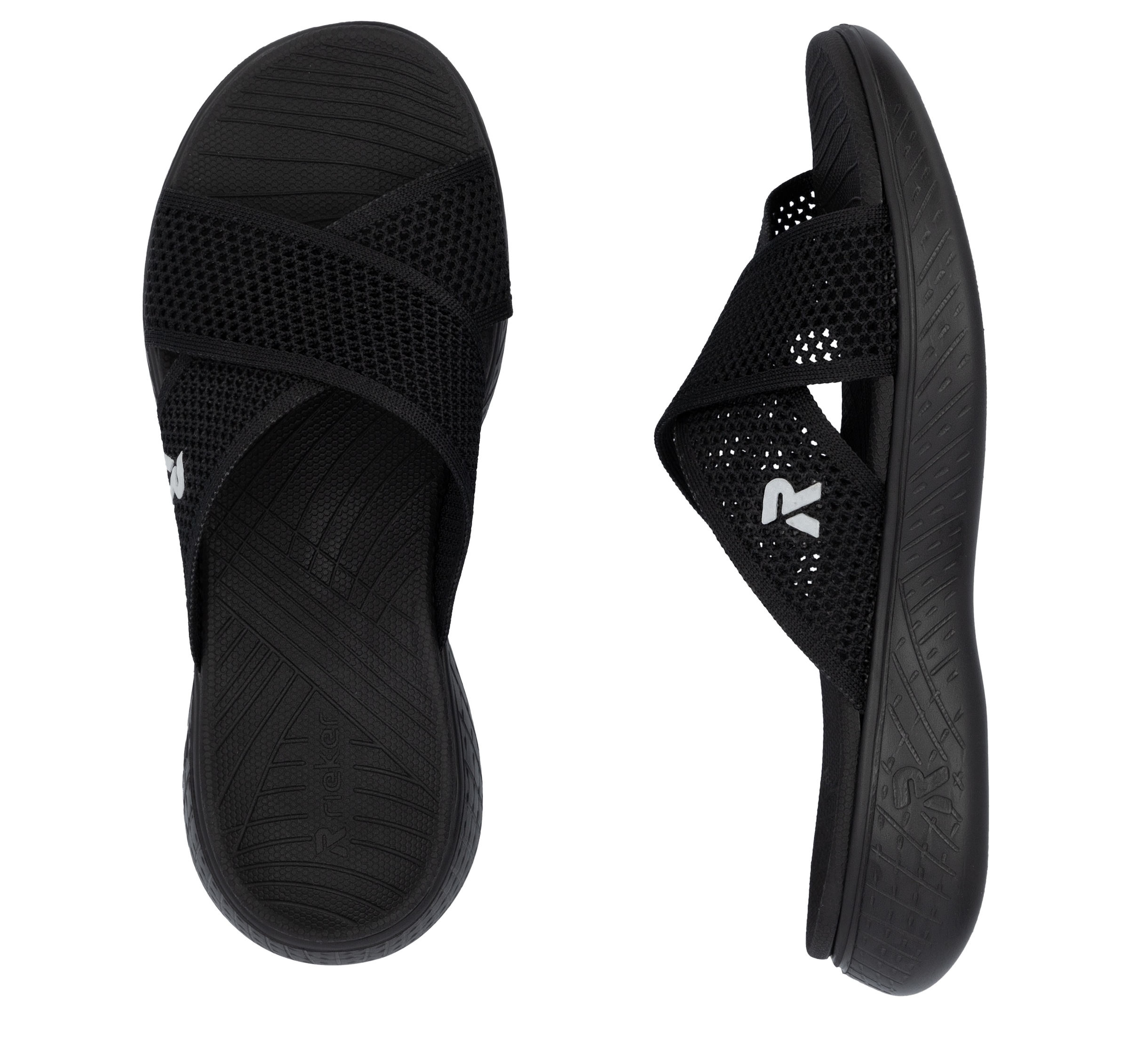 RIEKER Sport Pantolette »Ballina«, Badeschuh, Sommerschuh, Strandschuh, Urlaubschuh zum Schlupfen