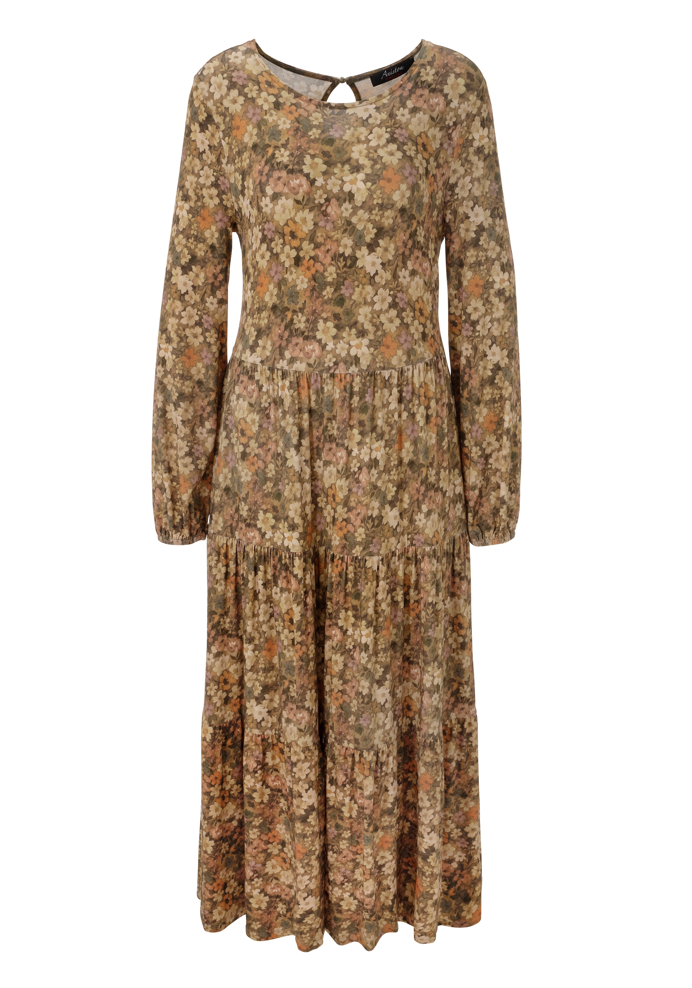 Aniston CASUAL Midikleid - allover mit kleinen Blüten bedruckt - NEUE KOLLEKTION