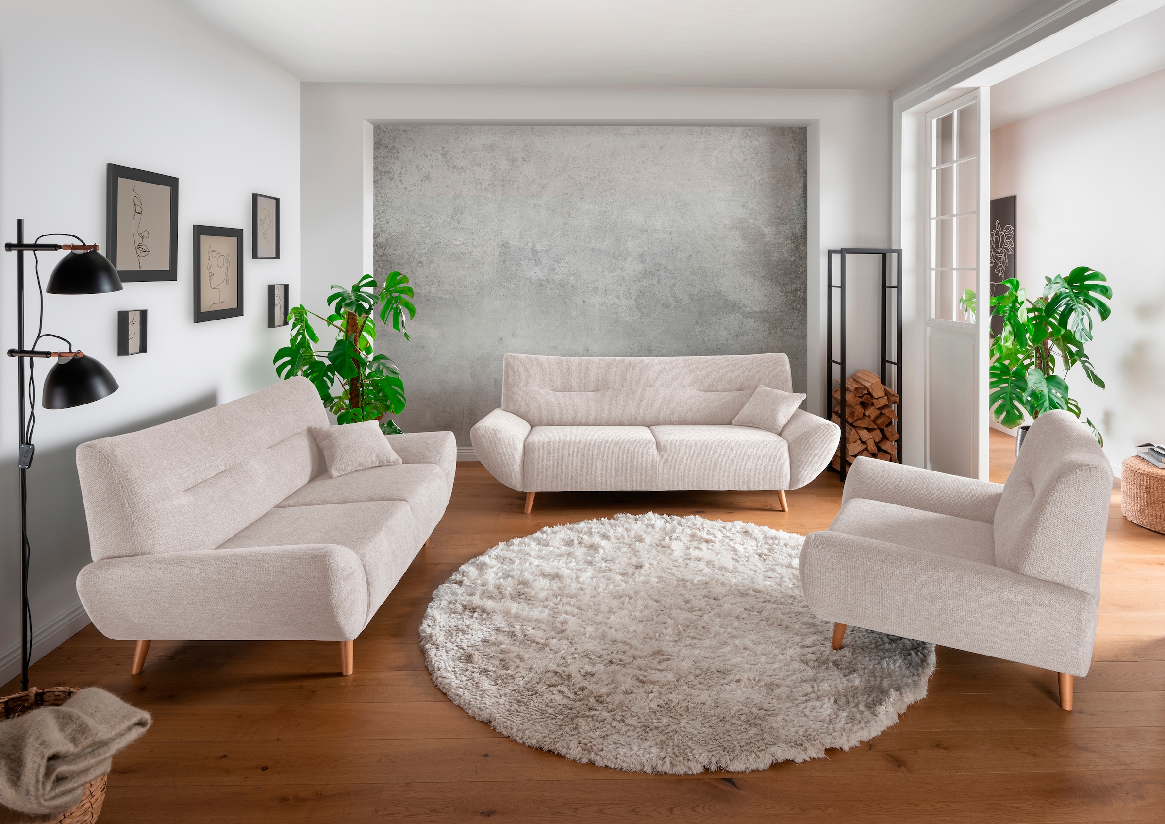 Home affaire Polstergarnitur "Drago elegant und zeitlos, komfortabel, moder günstig online kaufen