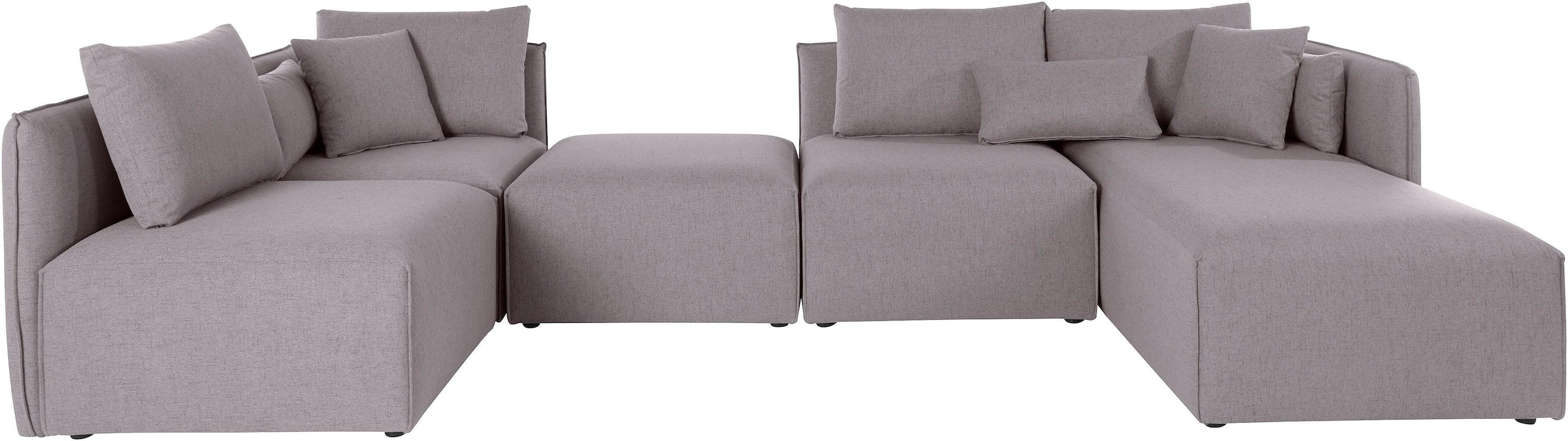 OTTO home Wohnlandschaft "Nöre U-Form" 5 Teile, in vielen Bezugsqualitäten günstig online kaufen