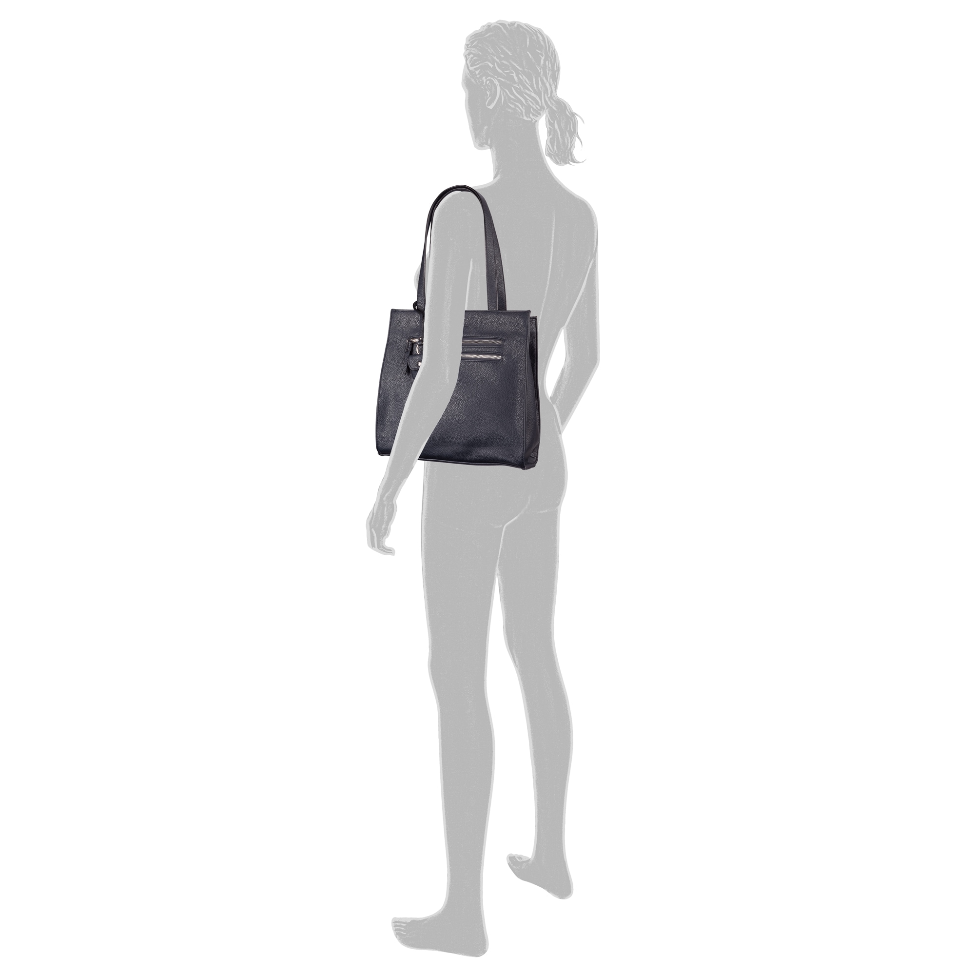 TOM TAILOR Shopper »Winona«, aus weichem Lederimtiat mit praktischen Formaten
