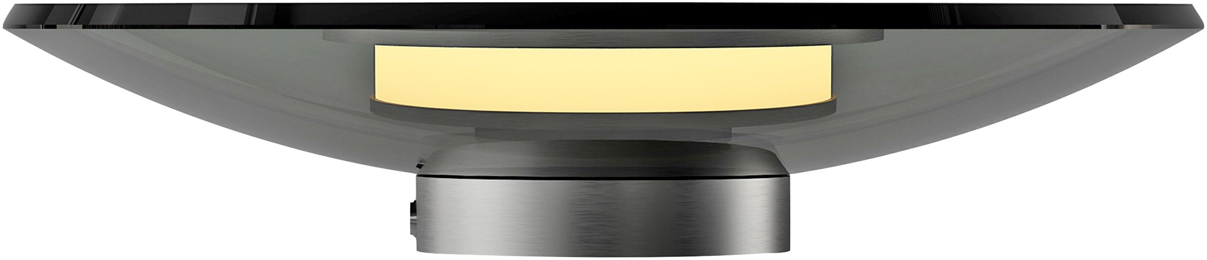 Neuhaus PURE LED Tischleuchte »PURE Moon« LED-Board 1 Stk. Warmweiß Stufenloses dimmen per Touchdimmer, Rauchglas