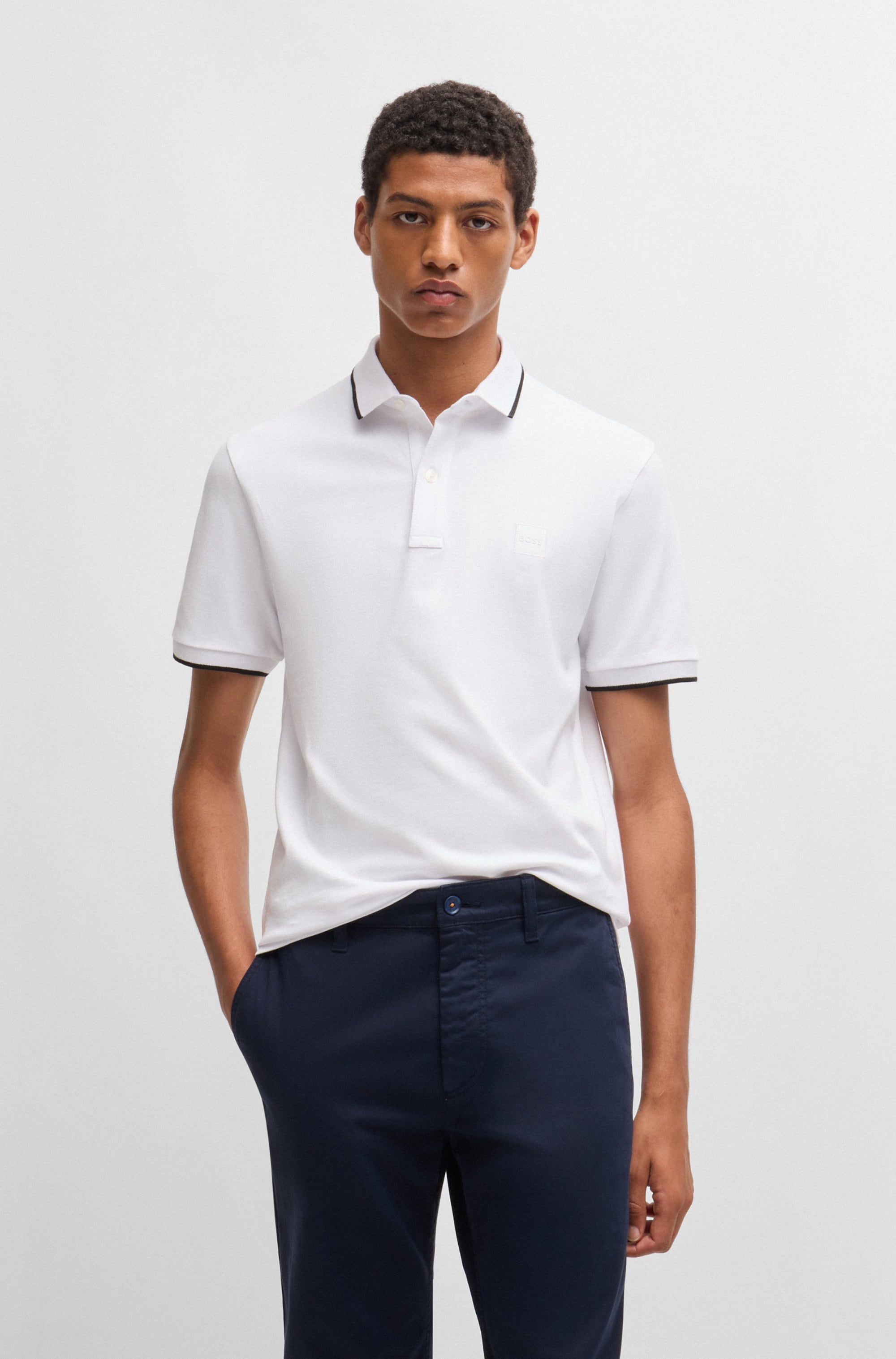 BOSS ORANGE Poloshirt »Passertip«, mit BOSS Logo-Badge