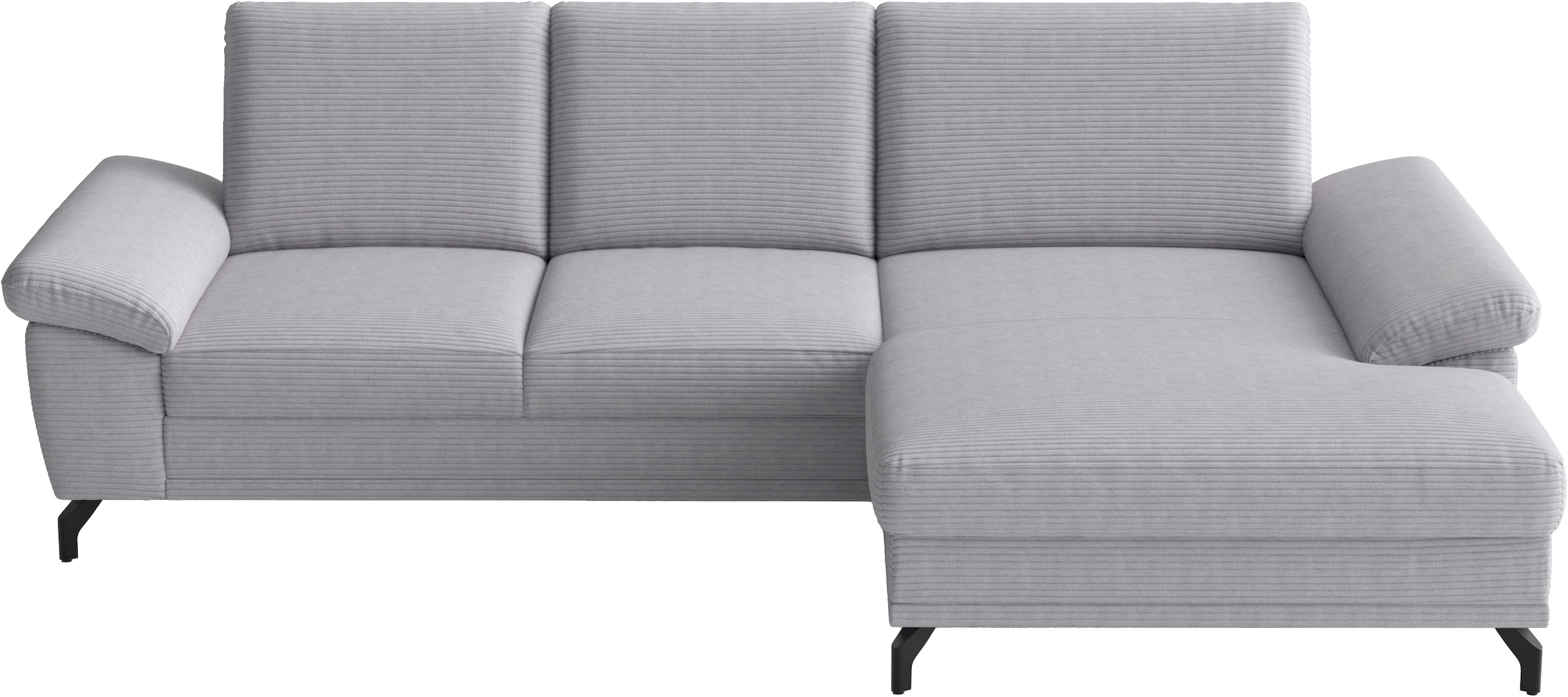 sit&more Ecksofa "Chelsea L-Form, B: 264 cm, Armteil- & Sitztiefenverstellung" optional Schlaffunktion und Bettkasten