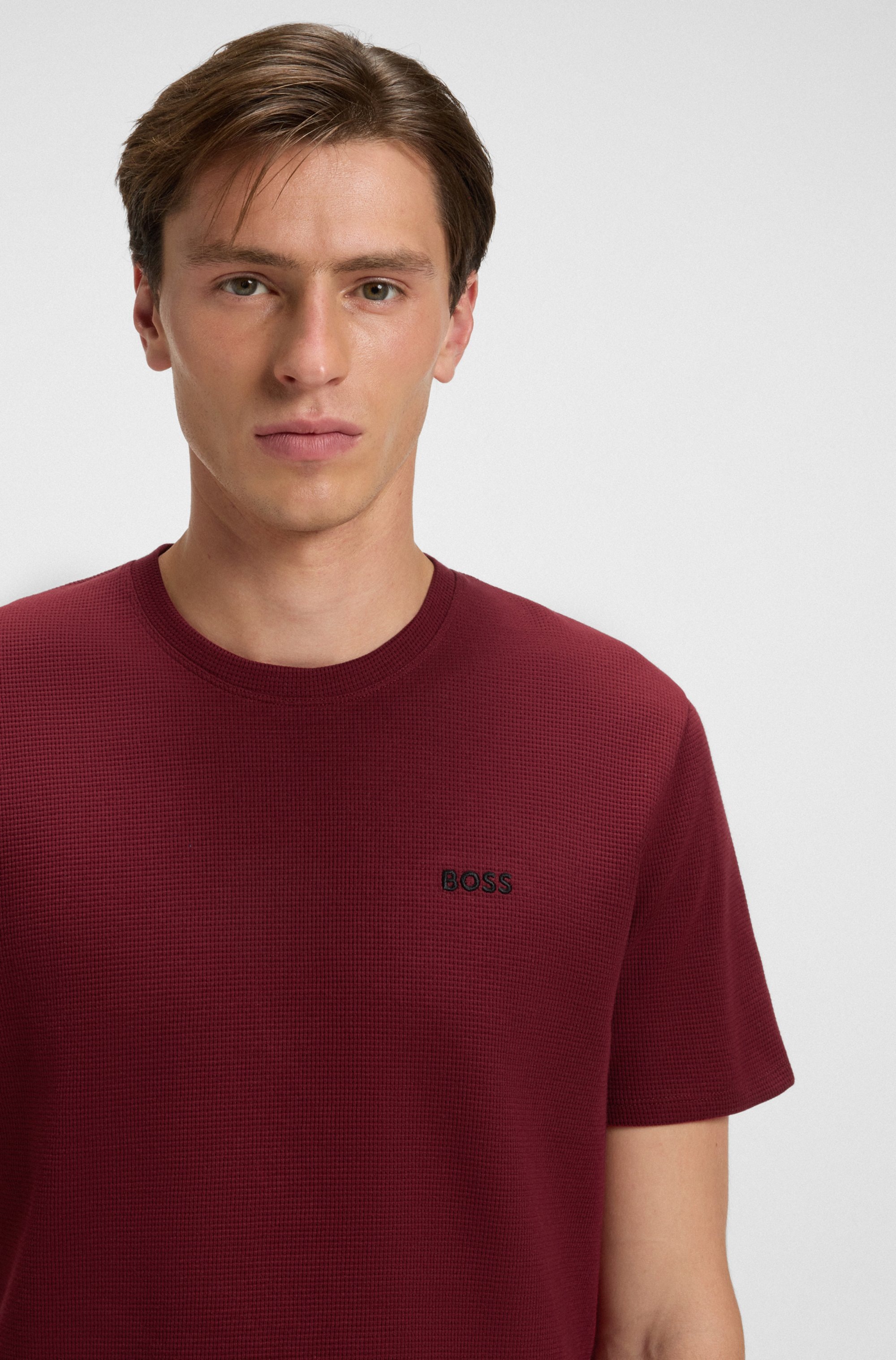 BOSS Pyjamaoberteil »Waffle T-Shirt«