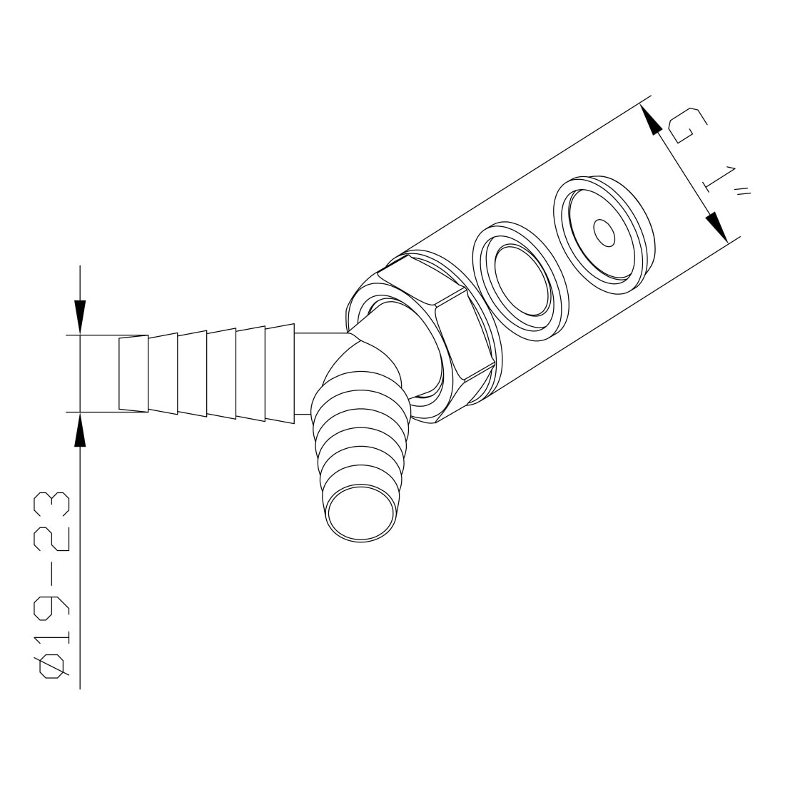 Hama Y-Stück »Y-Verbinder, Schlauchverbinder für Abläufe«, (4 tlg.)