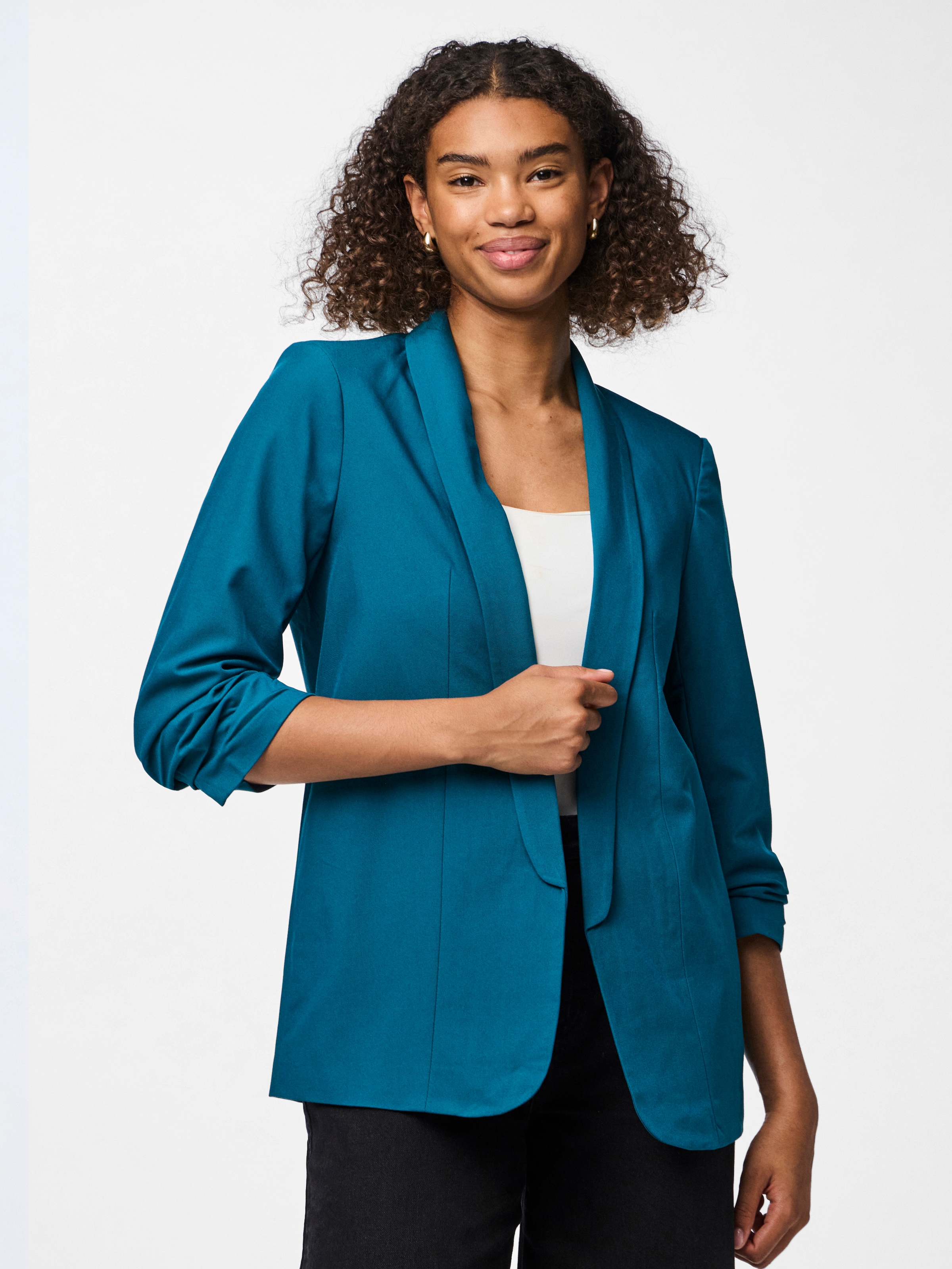 pieces "PCBOSELLA 3/4 BLAZER NOOS" Materialmix, regular fit günstig online kaufen