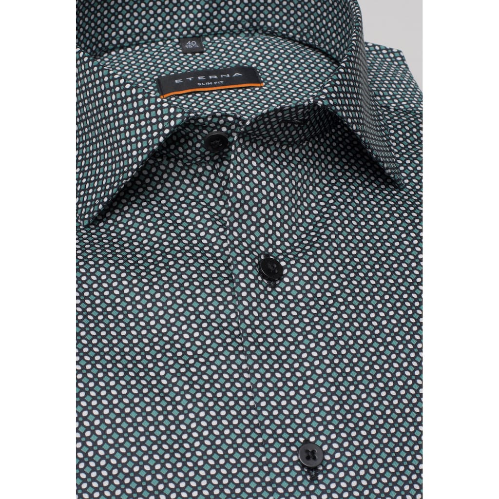 Herrenmode Hemden Eterna Langarmhemd »SLIM FIT« grün Herrenmode Hemden Eterna Langarmhemd »SLIM FIT« grün