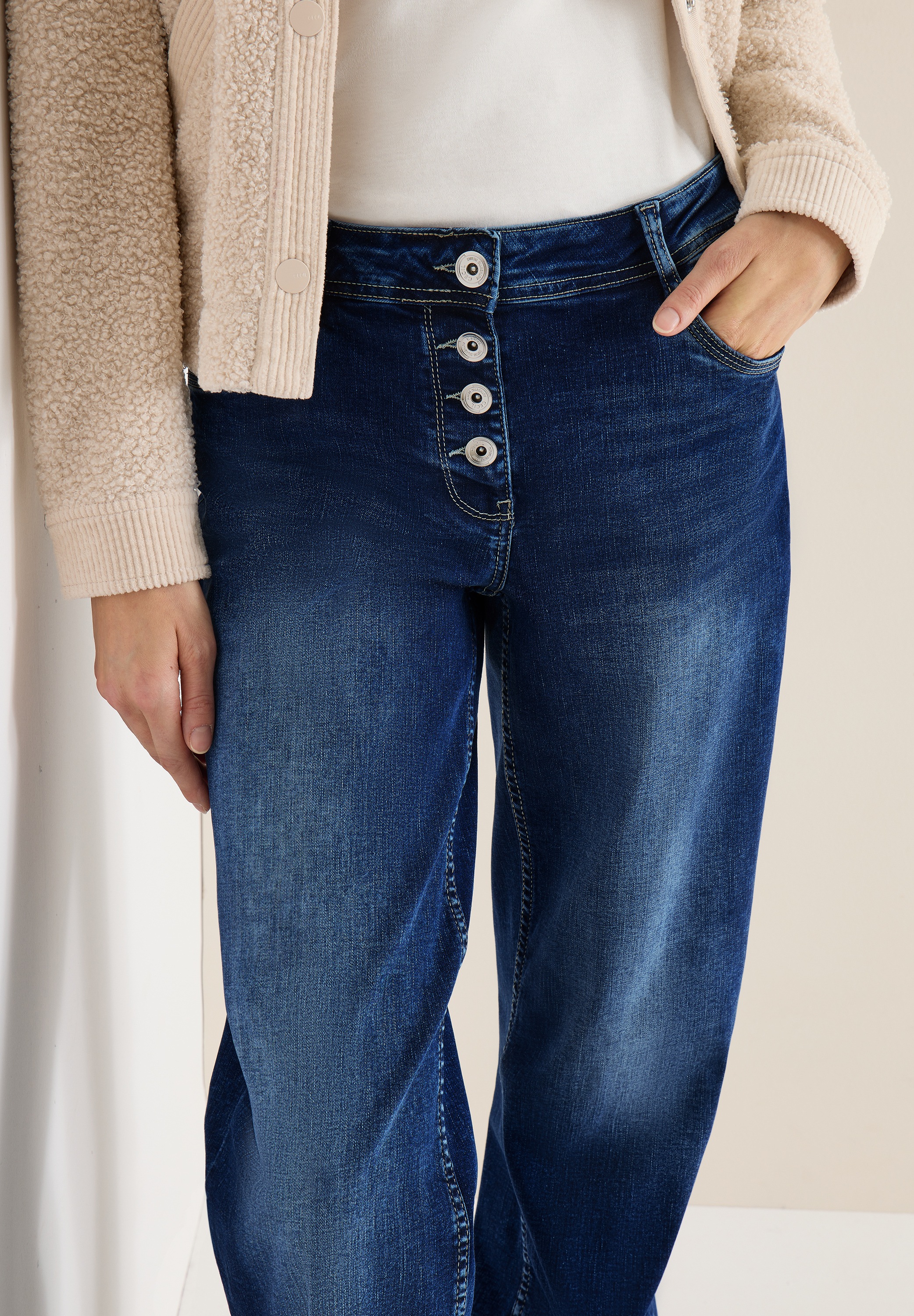 Cecil Loose-fit-Jeans 5-Pocket-Style