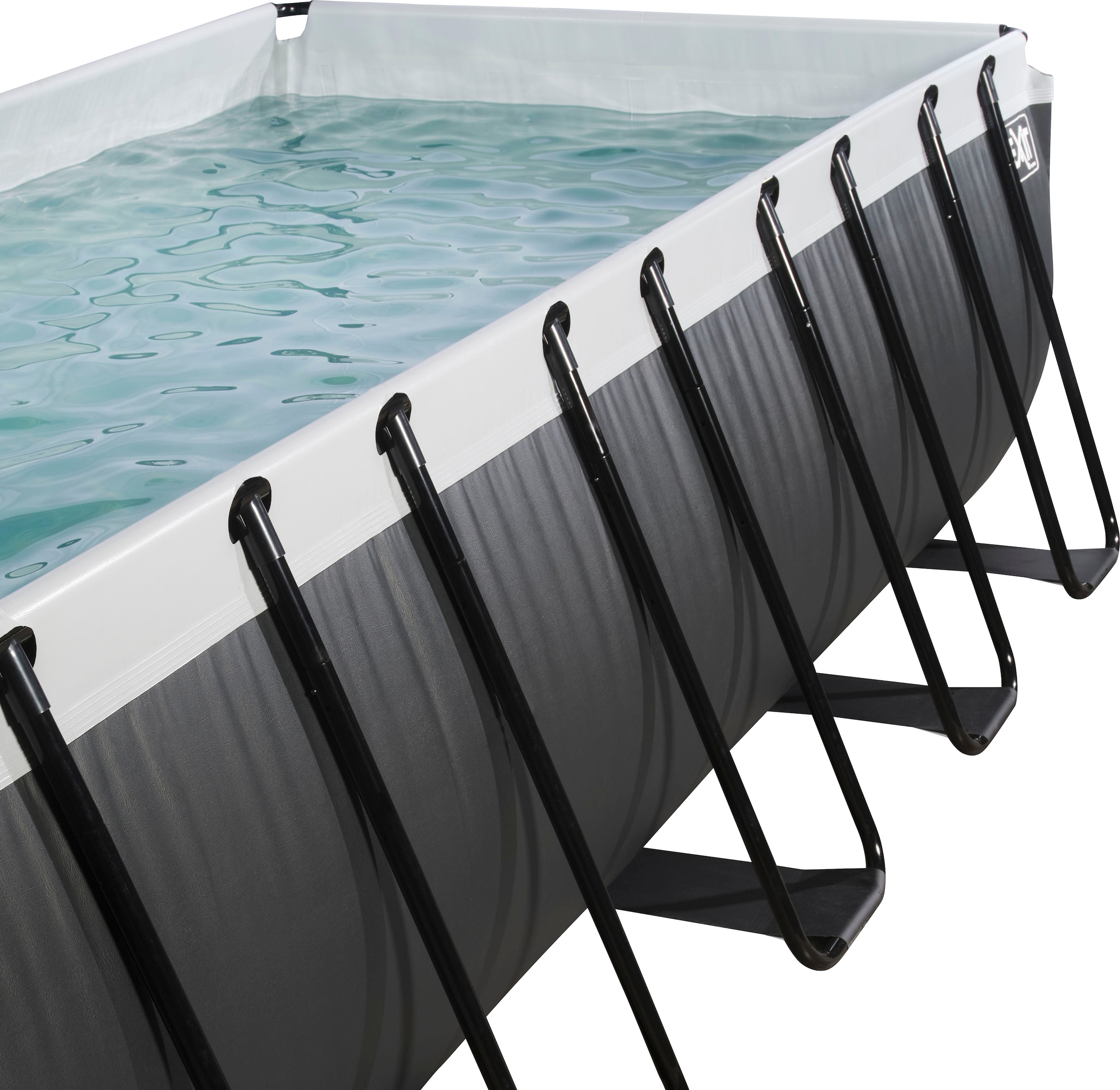 EXIT Framepool »inkl. Sicherheitsleiter und Kartuschenfilterpumpe«, (Set, 3 tlg.), BxLxH: 250x540x122 cm