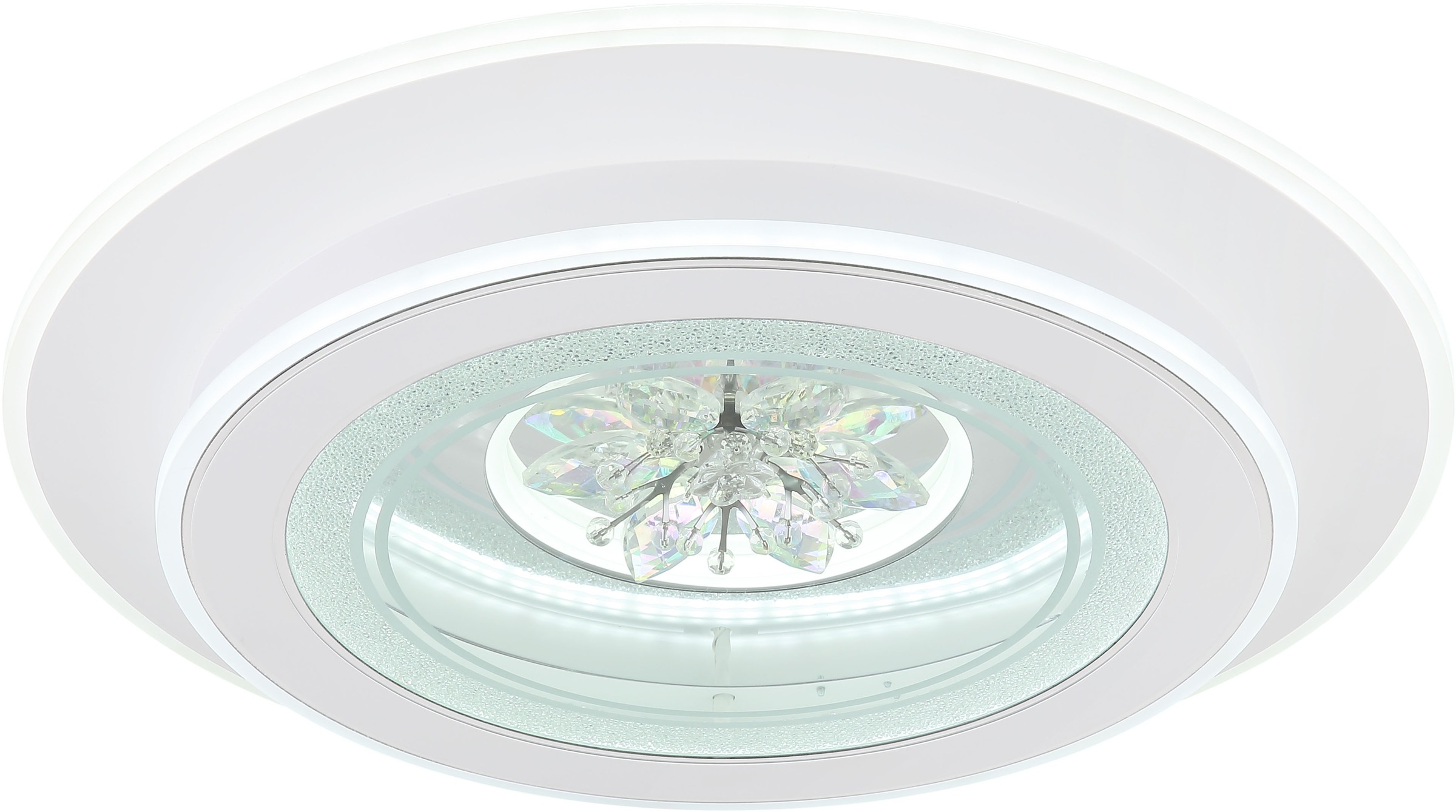 GLOBO LIGHTING LED Deckenleuchte »BLUMA«, Leuchtmittel LED-Modul | LED fest integriert, Deckenlampe/rund/Wohnzimmer/Schlafzimmer/elegant